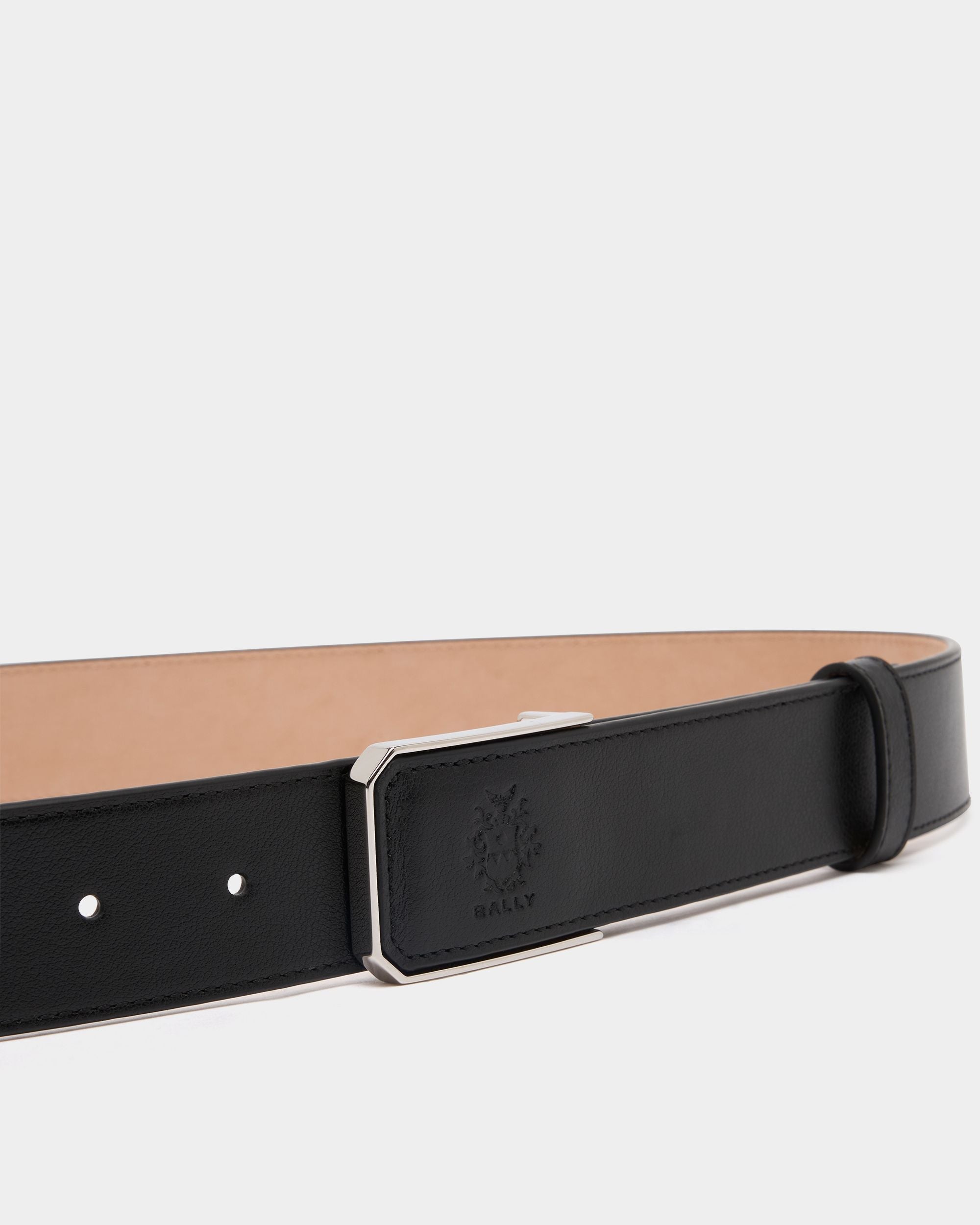 Bally Global - Cinturón Cabot De 35 Mm De Piel Negra - Negro