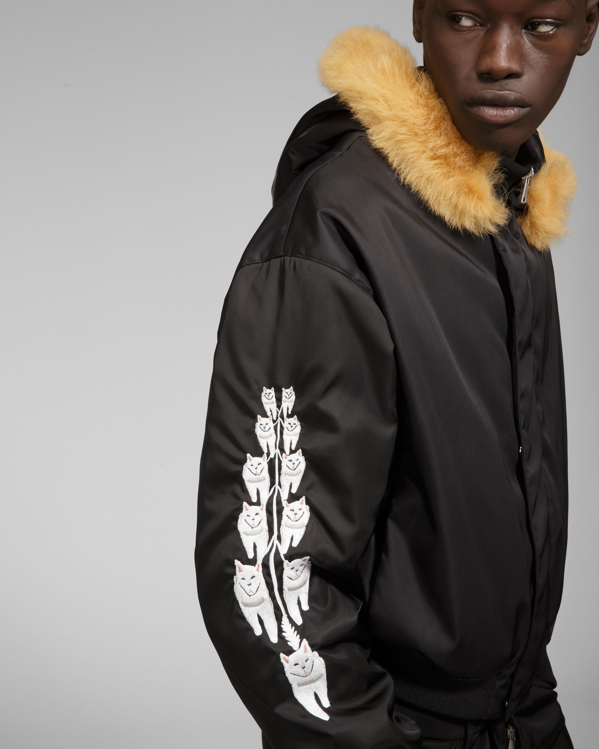 Bally Global - Recycled Nylon Bomber In Black - Black