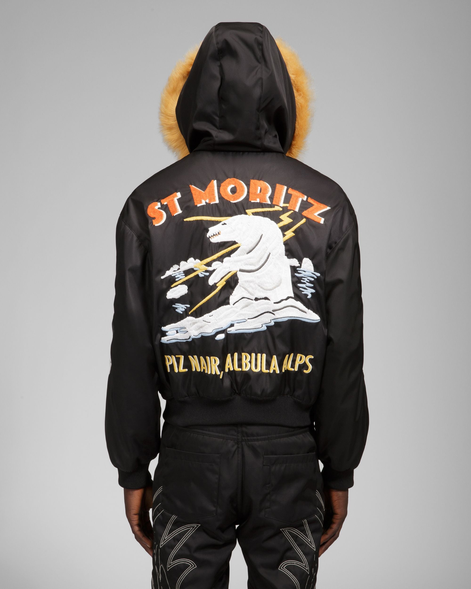 Bally Global - Bomberjacke Mit Shearling-Kapuze - Schwarz