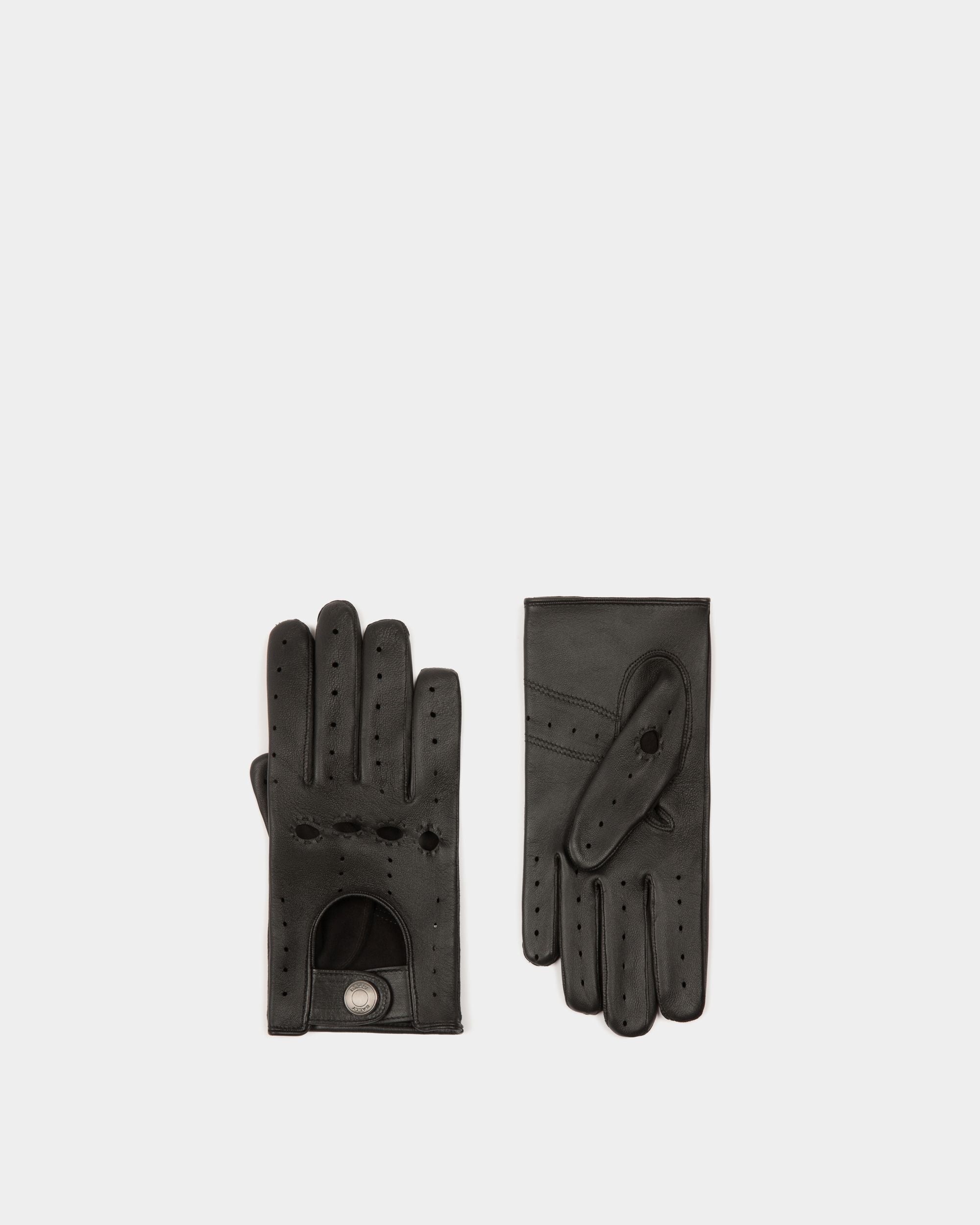 Bally Global - Adrien Brody Travel Collection Gloves In Black Leather - Black