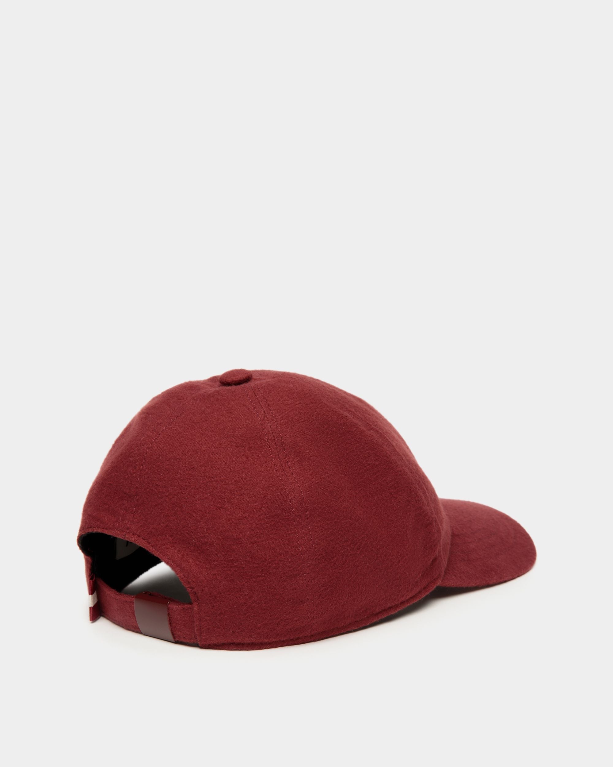 Bally Global - Baseball Hat With Logo In Andorra Cotton - Burgundy
