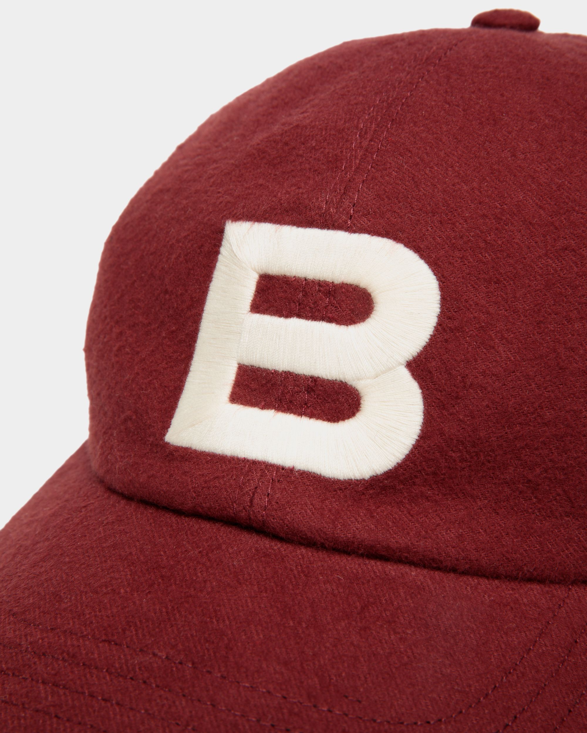 Bally Global - Baseball Hat With Logo In Andorra Cotton - Burgundy
