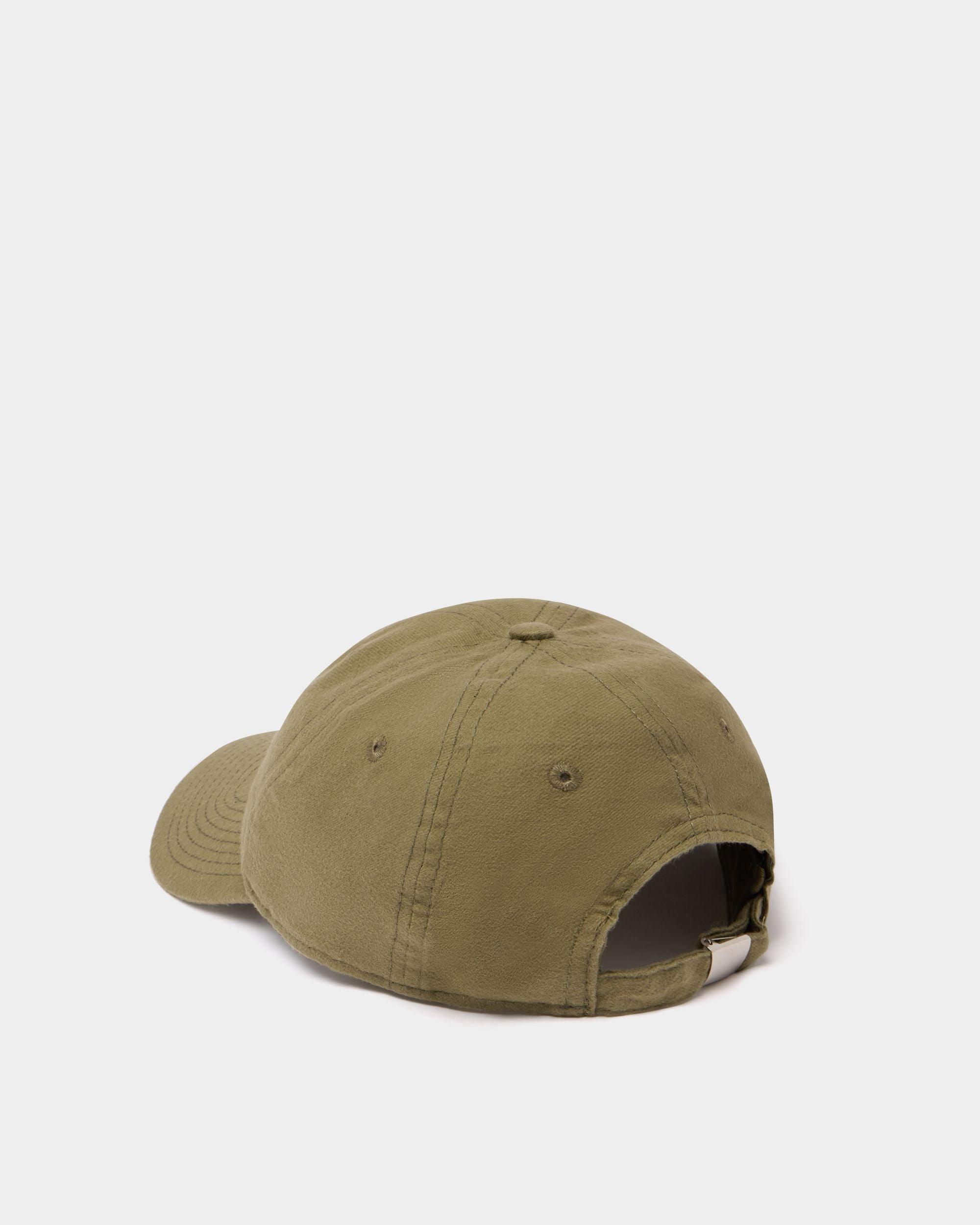 Bally Global - Gorra De Béisbol De Algodón Military Green Con Logotipo - Verde