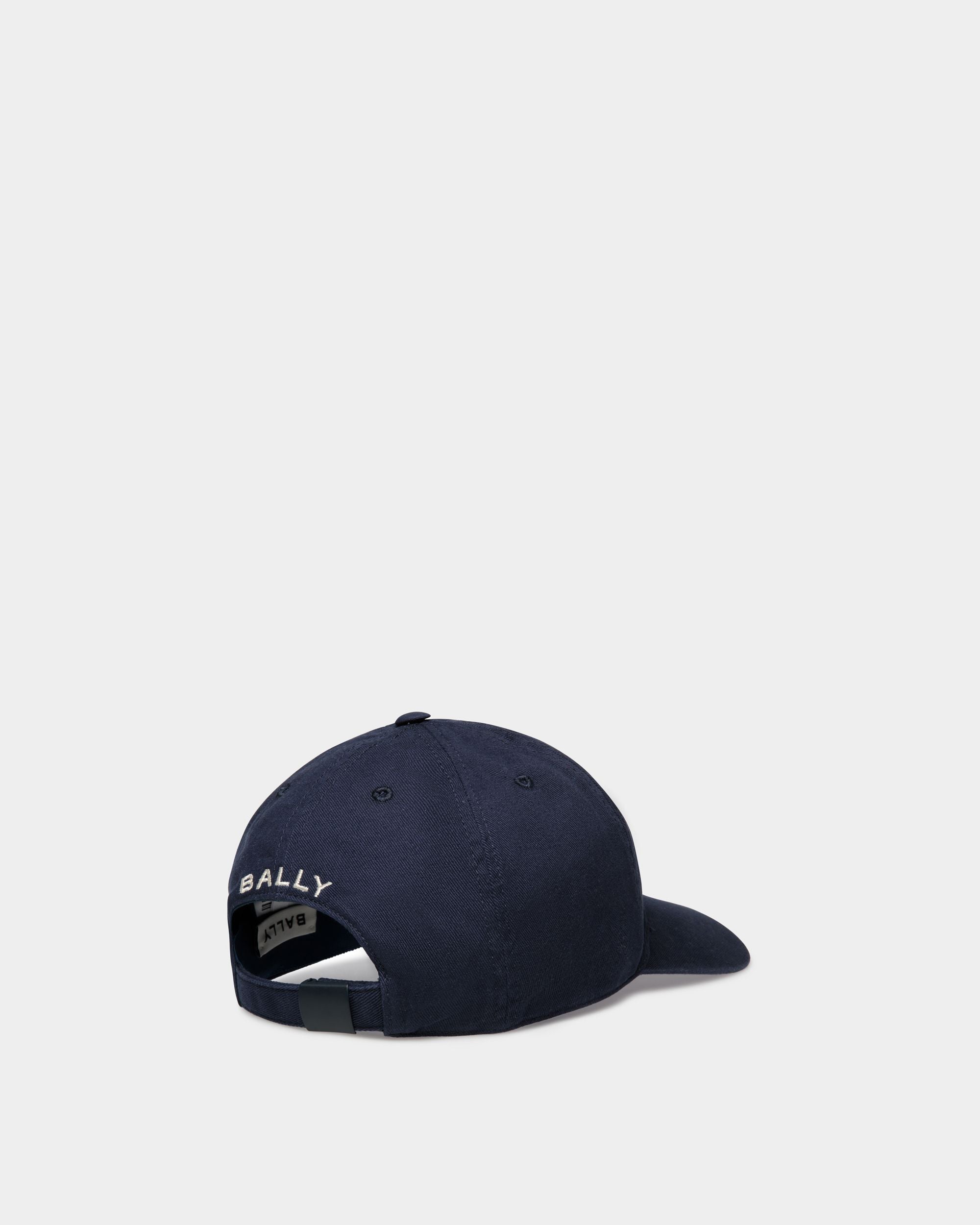 Bally Global - Baseball Hat in Navy Blue Cotton - Blue