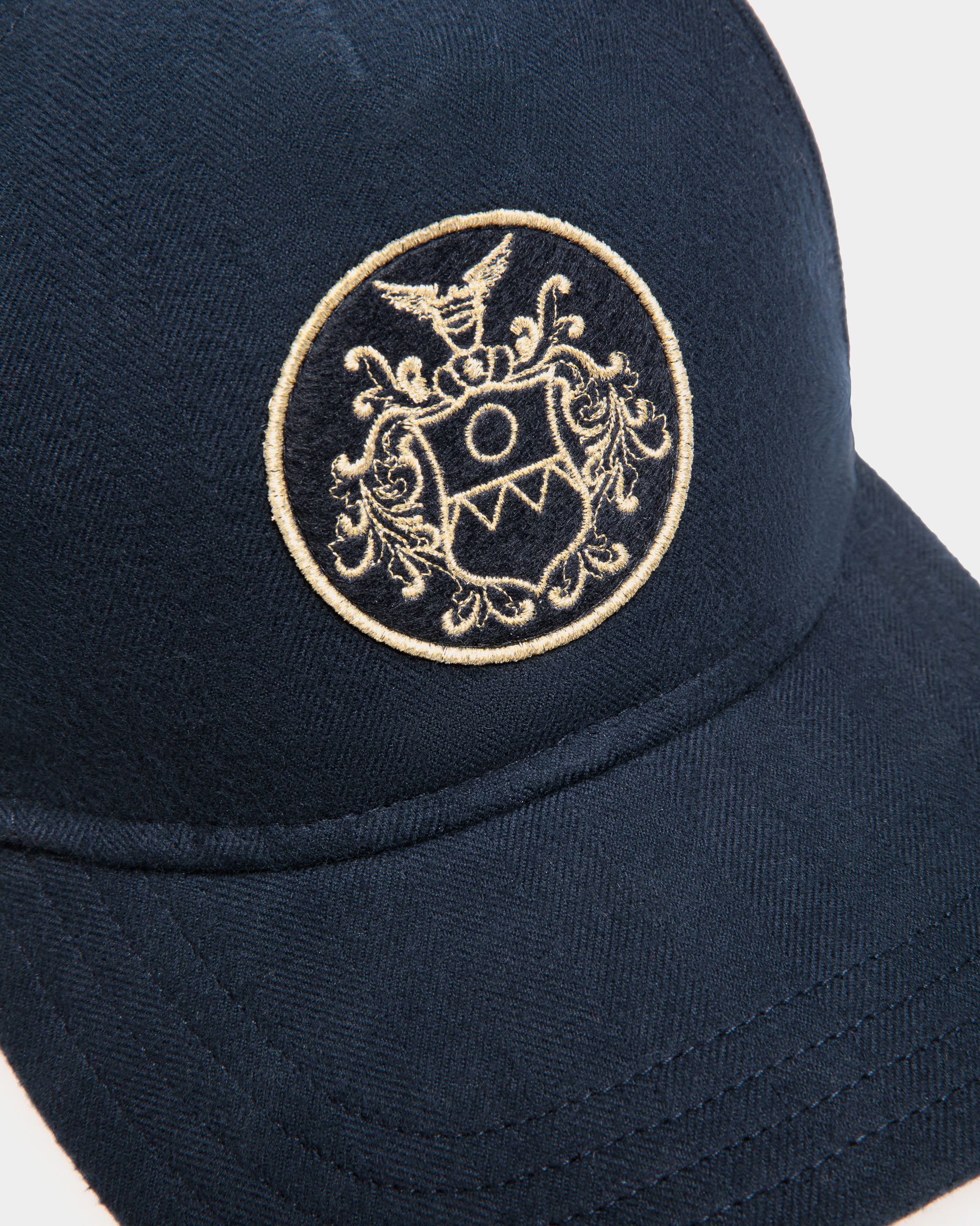 Bally Global - Adrien Brody Travel Collection Baseball Hat In Navy Blue Cotton - Blue