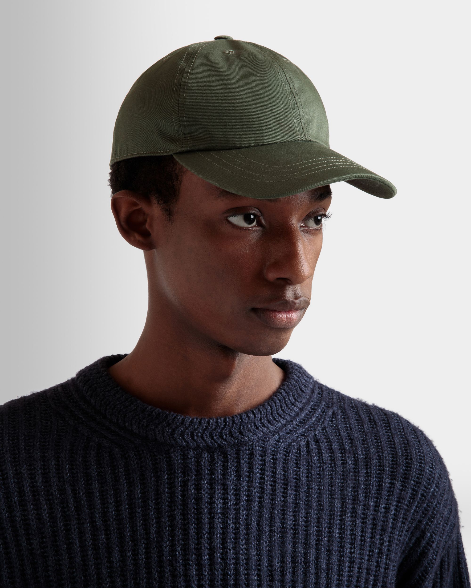 Bally Global - Baseball Hat With Bally Crest Logo In Military Green Cotton - Green