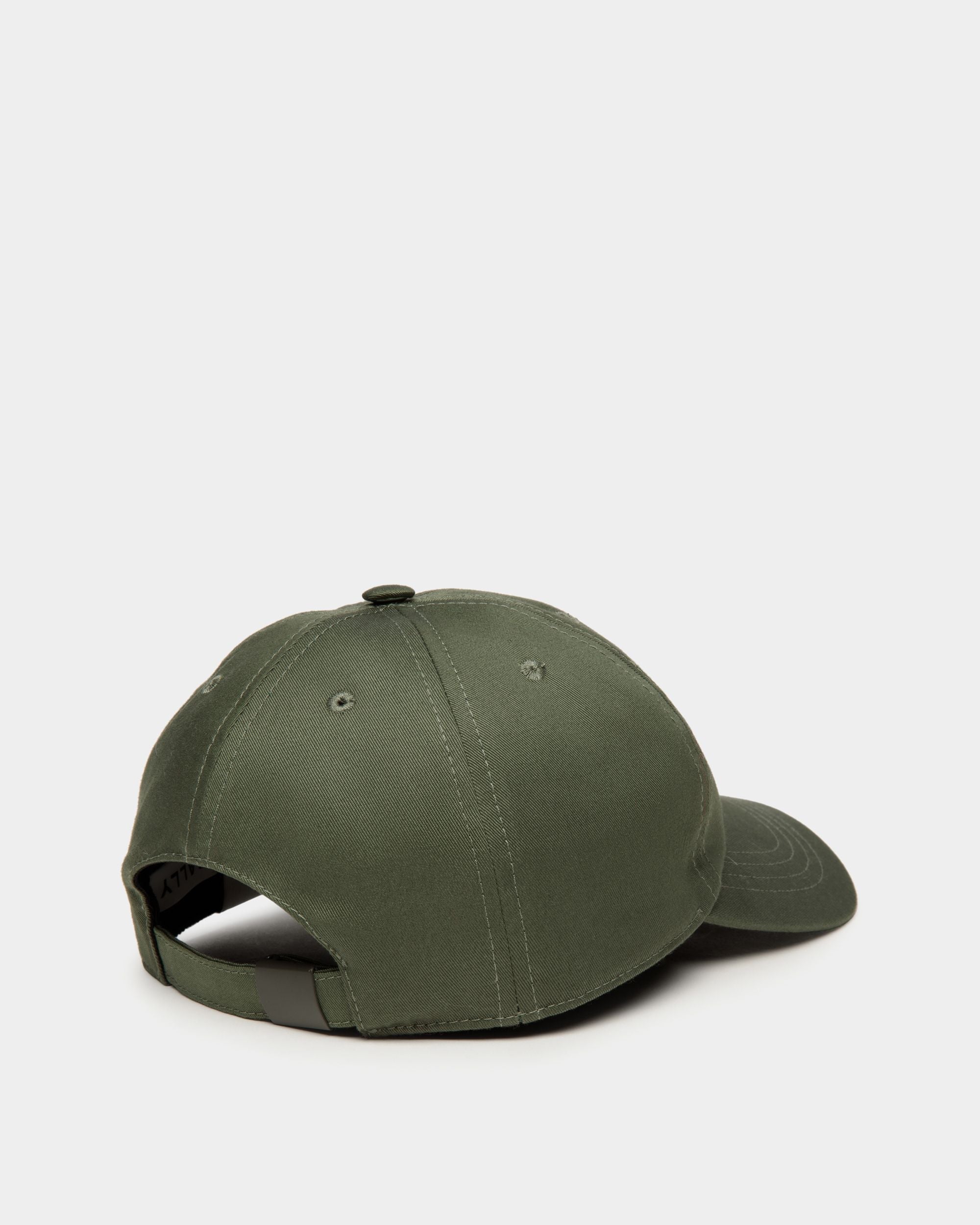 Bally Global - Baseball Hat With Bally Crest Logo In Military Green Cotton - Green