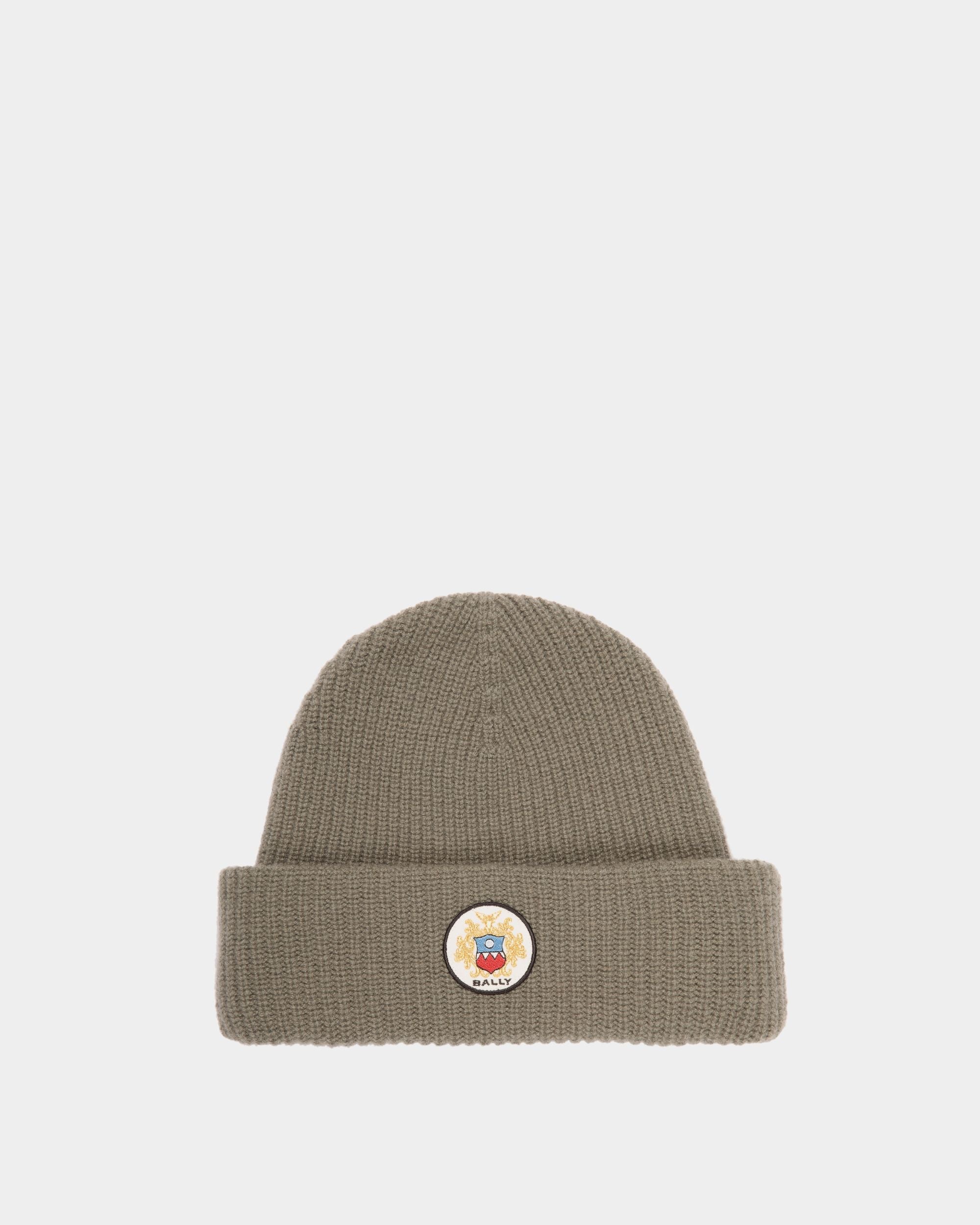 Bally Global - Gorro Con Logotipo Bally Crest De Cachemira Military Green - Verde
