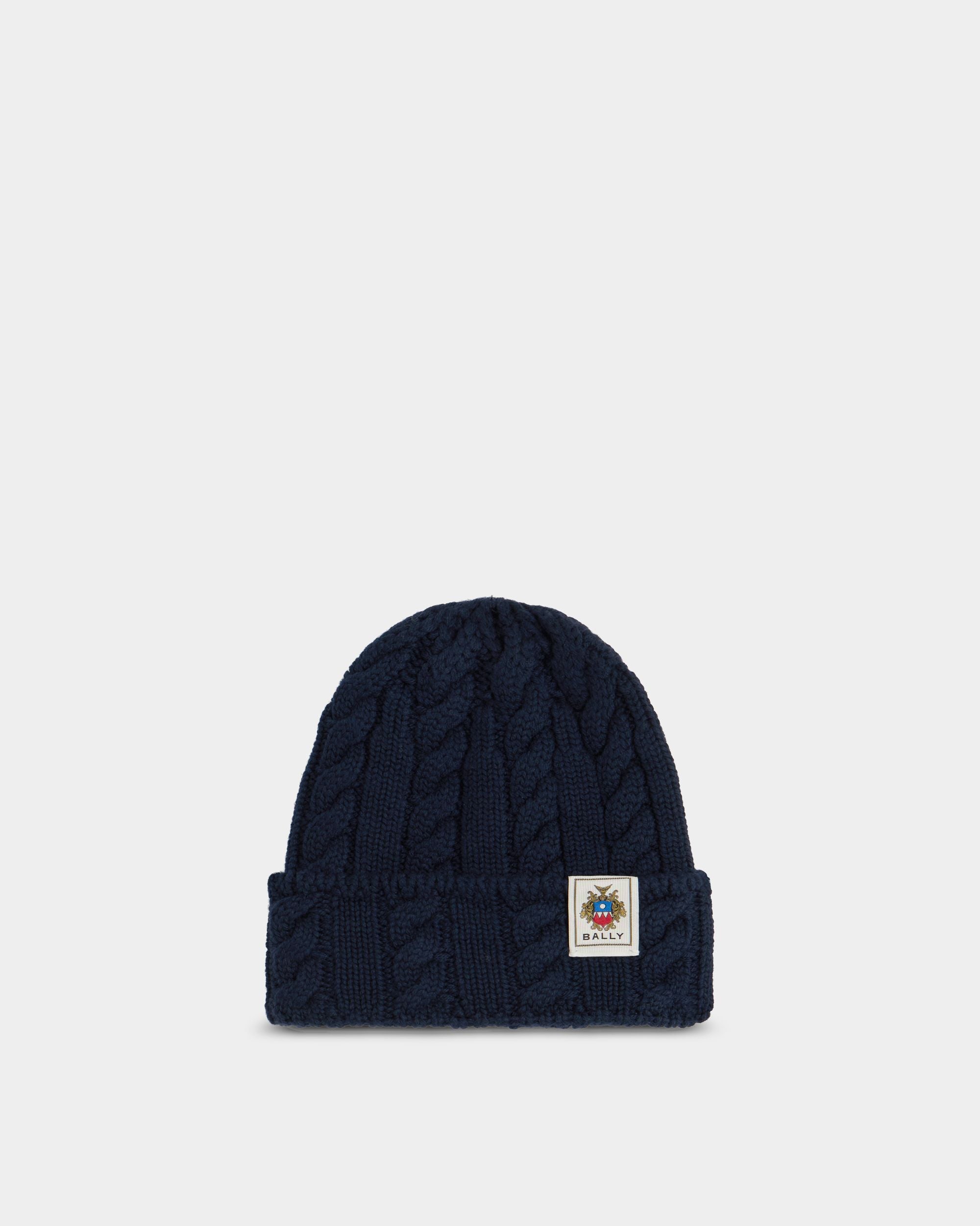 Bally Global - Gorro De Lana Navy Blue - Azul