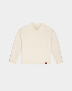 Sudadera Blanca De Algodón Y Lana