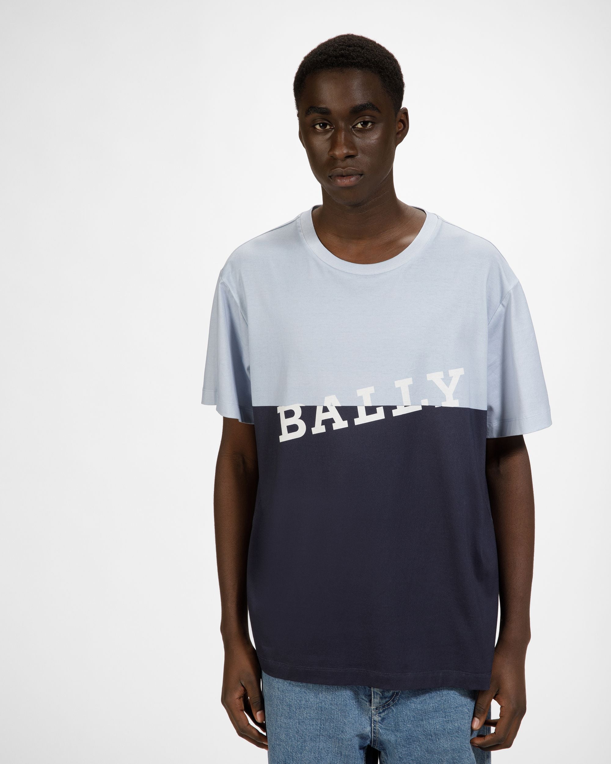 Bally Global - Cotton T-Shirt - Blue