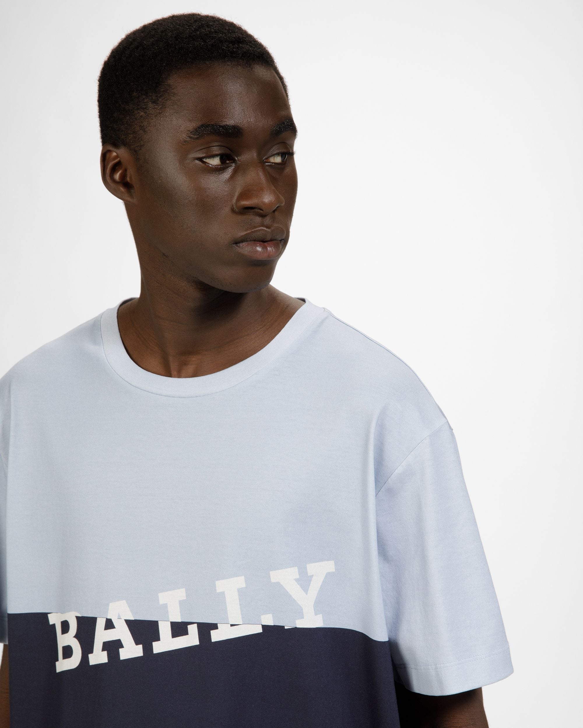 Bally Global - Cotton T-Shirt - Blue