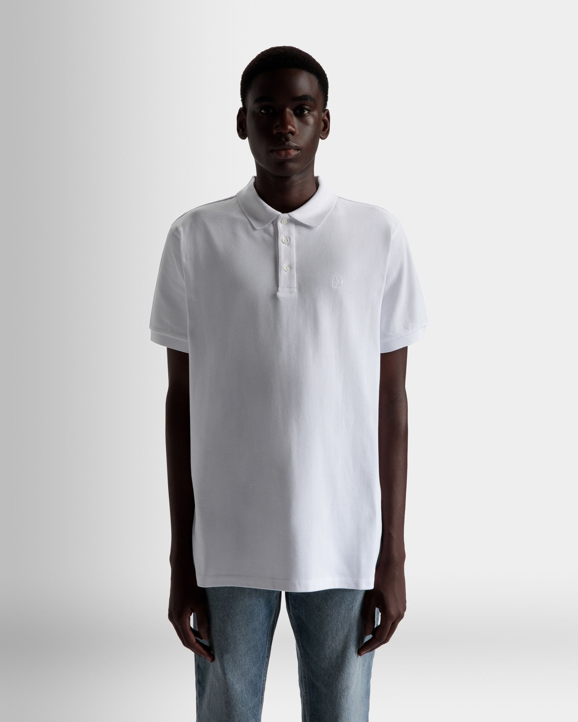 Bally Global - Polo à manches courtes En coton blanc - Blanc