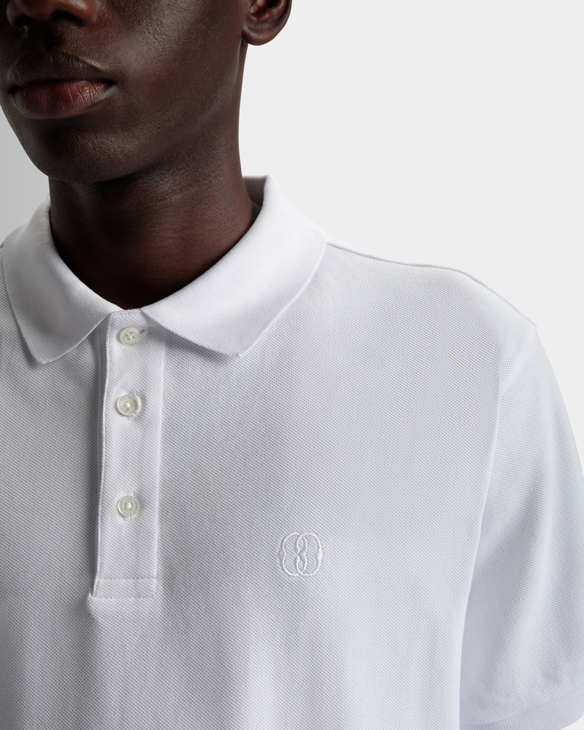 Bally Global - Polo à manches courtes En coton blanc - Blanc