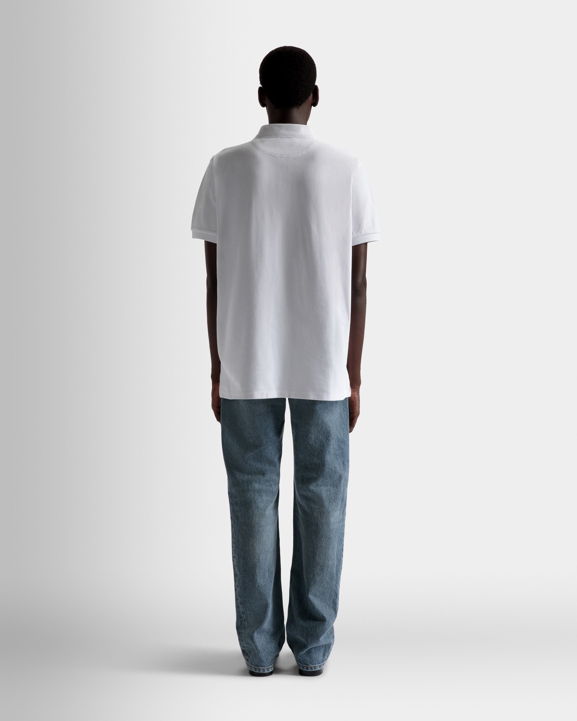 Bally Global - Polo à manches courtes En coton blanc - Blanc