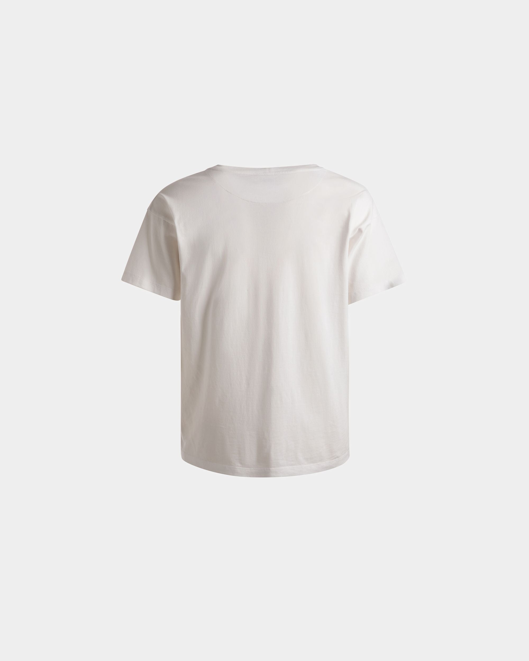 Bally Global - Camiseta Estampada Train De Algodón En Blanco - Blanco