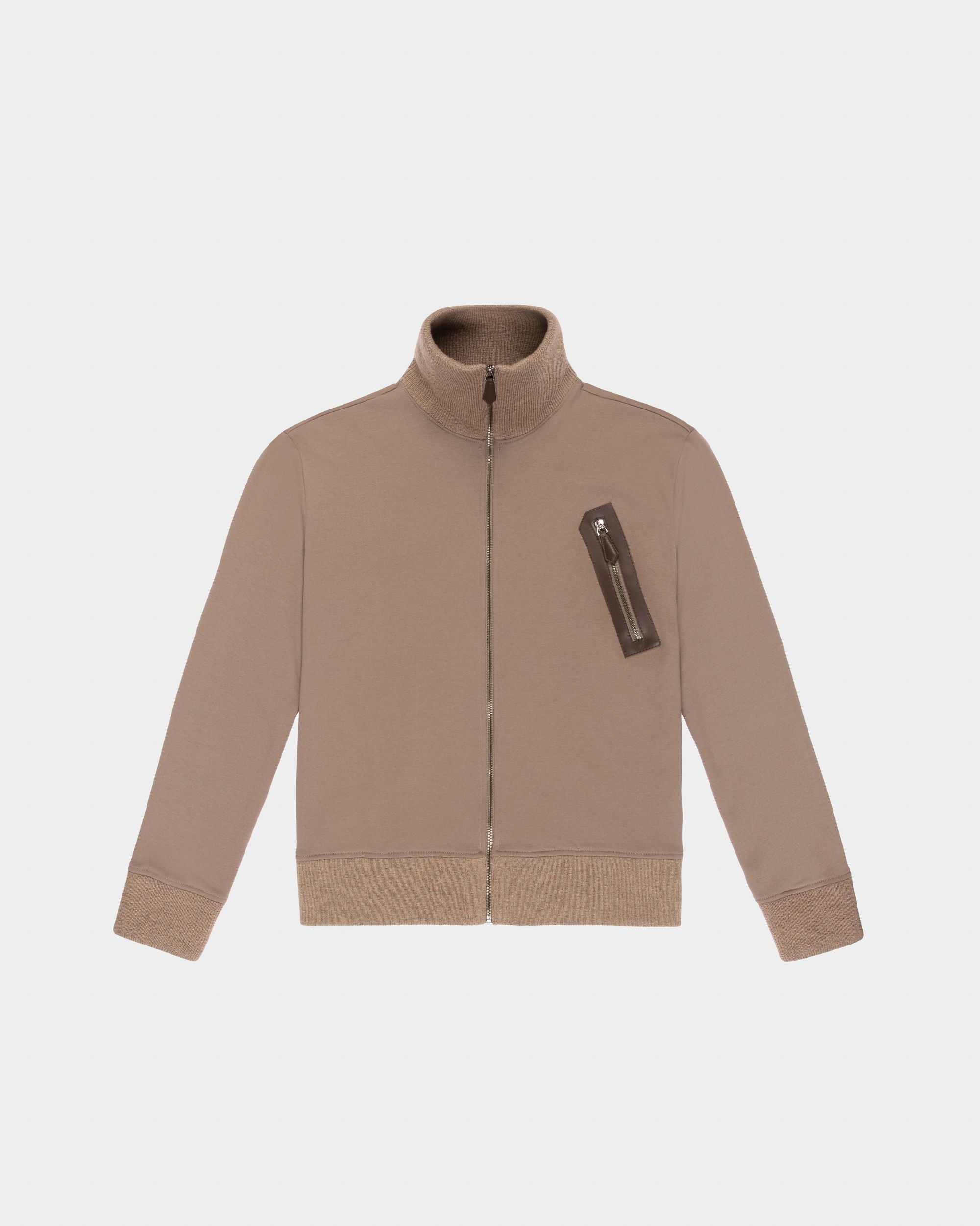 Bally Global - Organic Cotton Mix Sweatshirt In Taupe - Beige