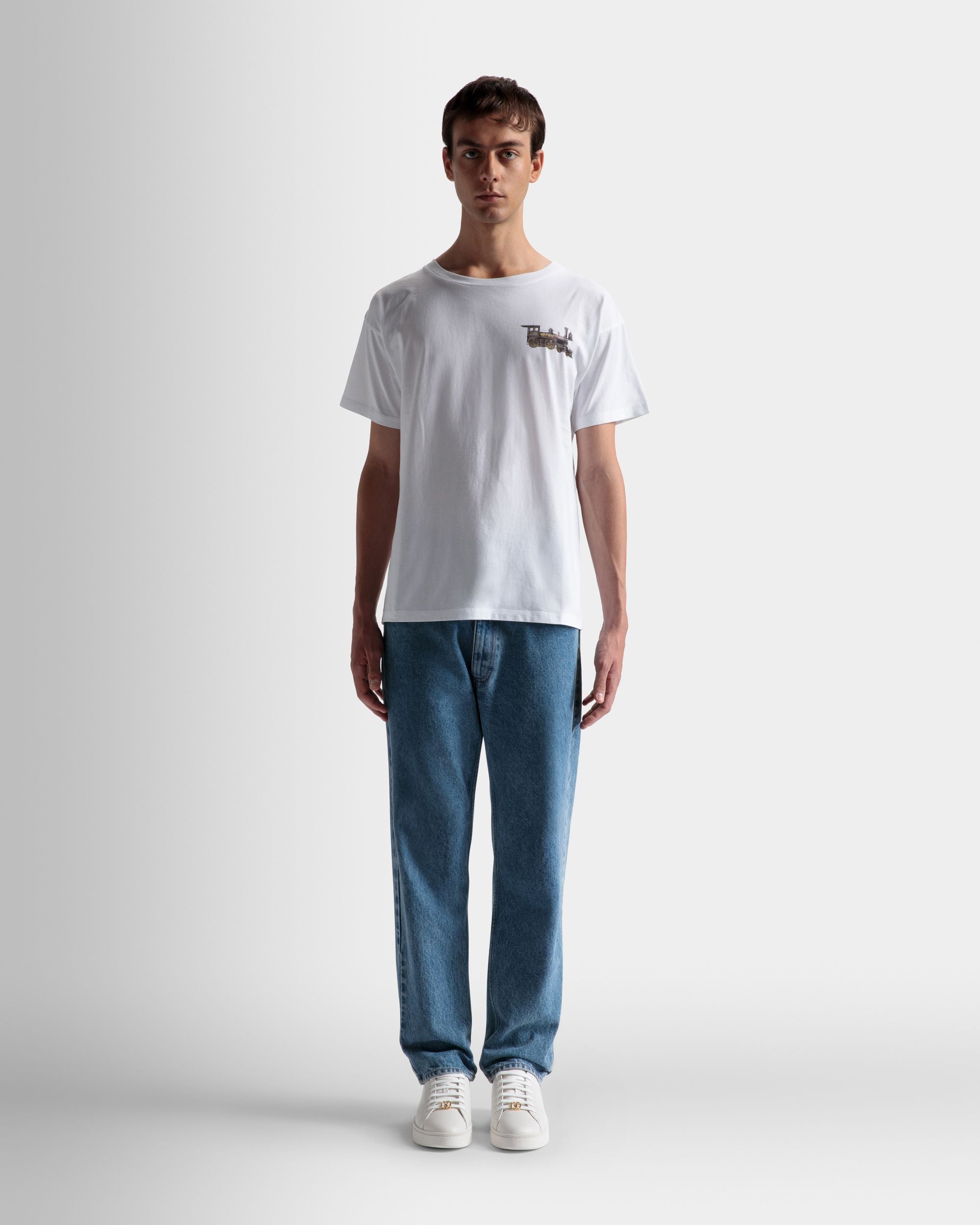 Bally Global - Camiseta Train De Algodón En Blanco - Blanco