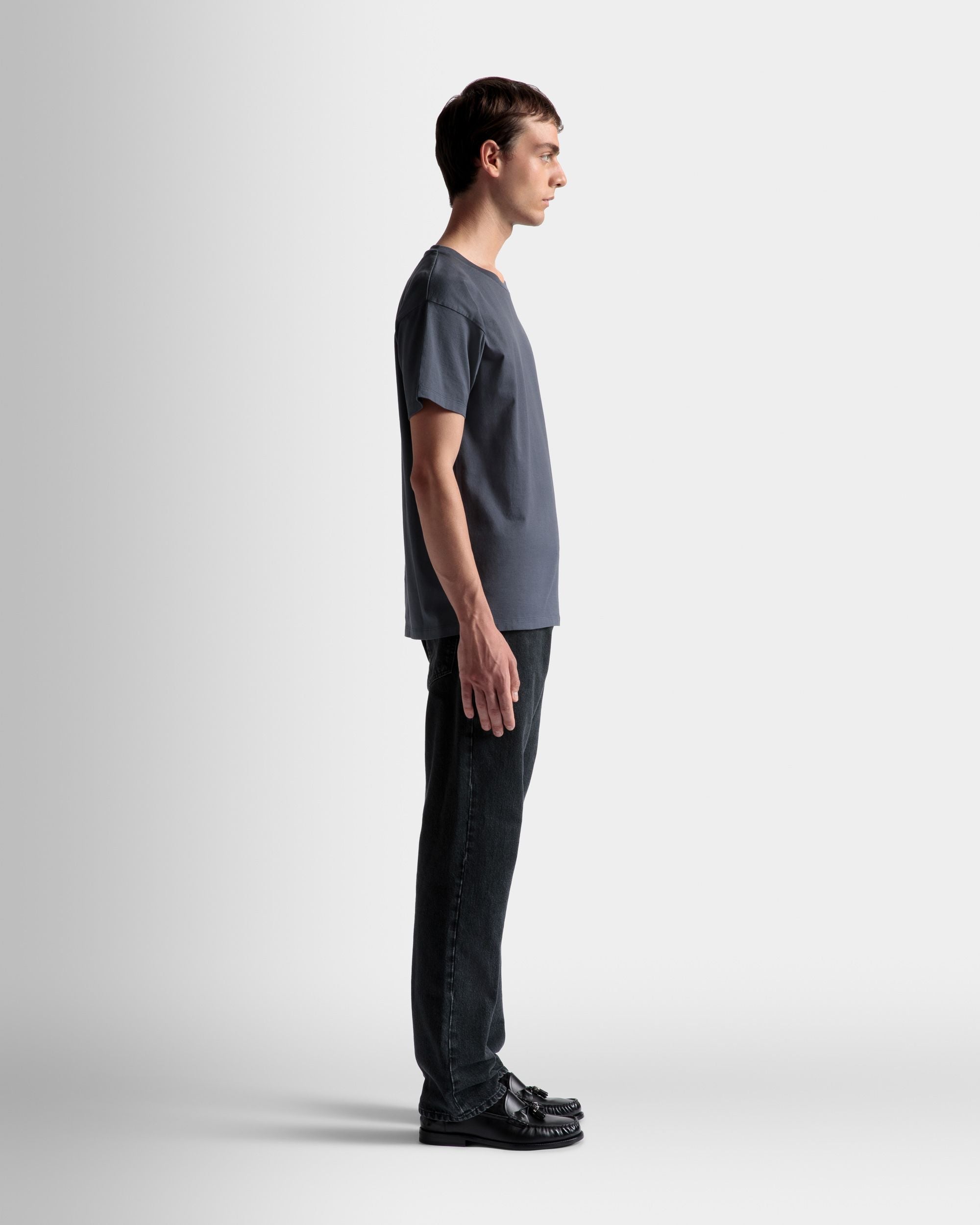 Bally Global - Camiseta Train De Algodón Color Piedra - Gris