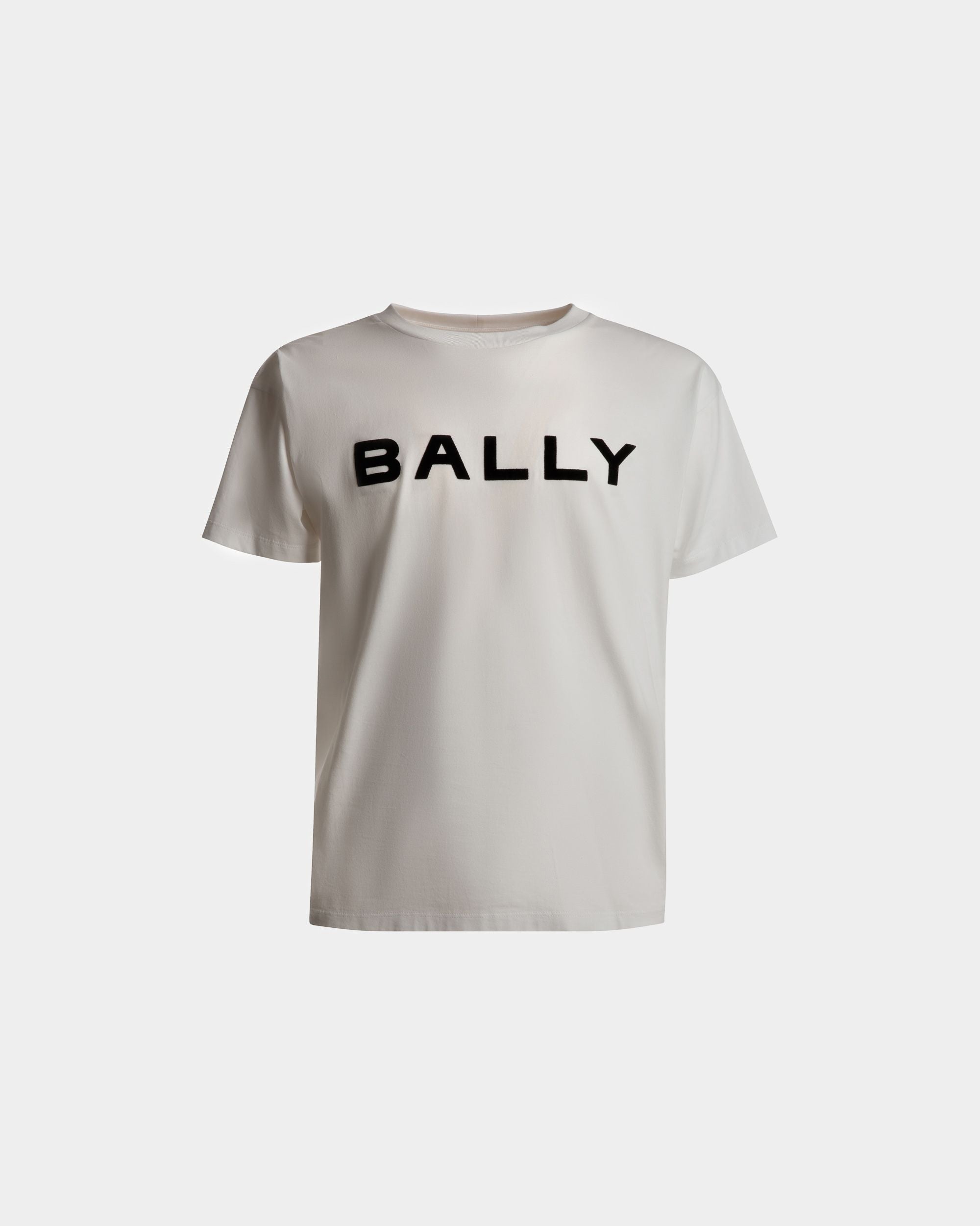 Bally Global - T-Shirt Logo En Coton Blanc - Blanc