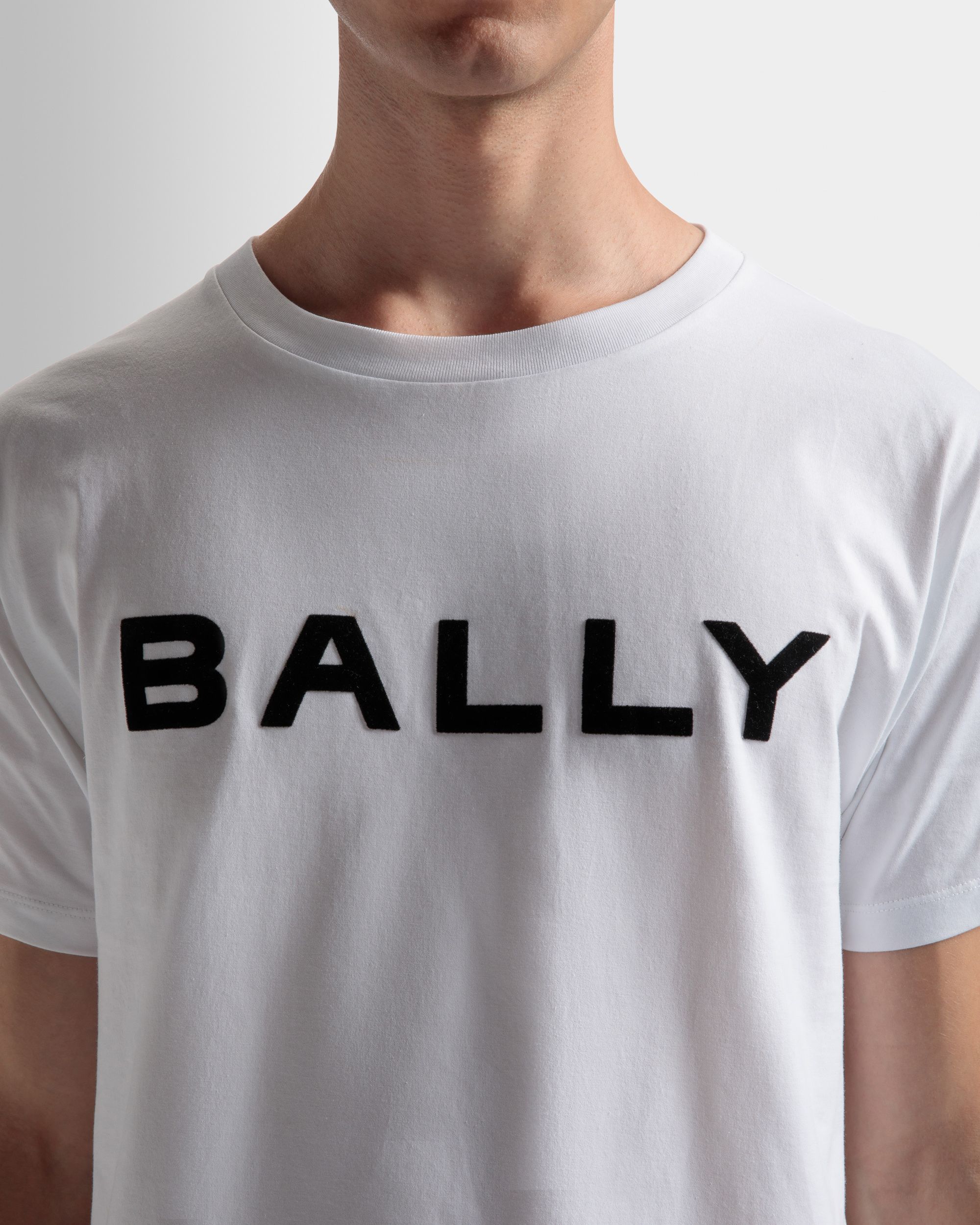 Bally Global - T-Shirt Logo En Coton Blanc - Blanc