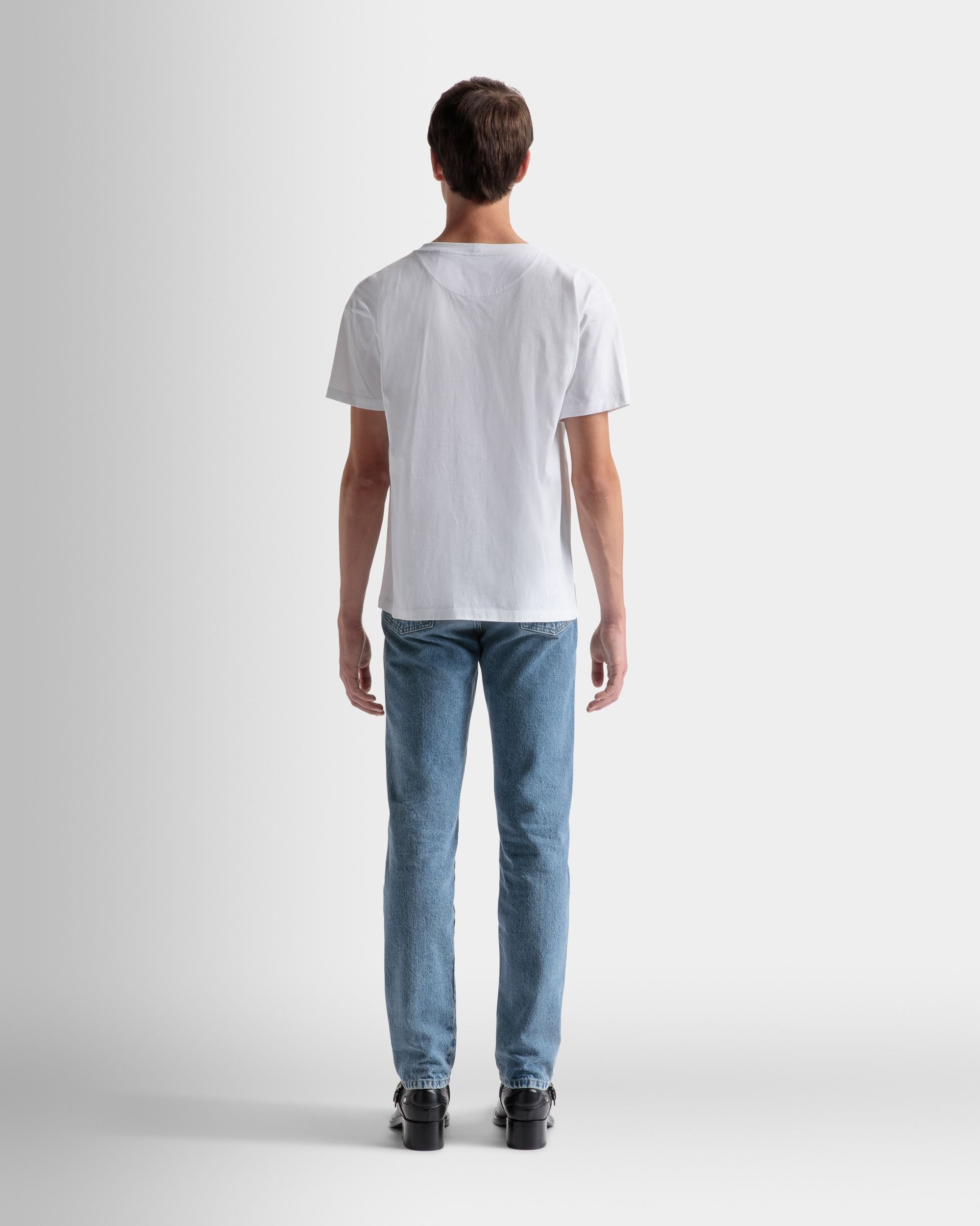 Bally Global - T-Shirt Logo En Coton Blanc - Blanc