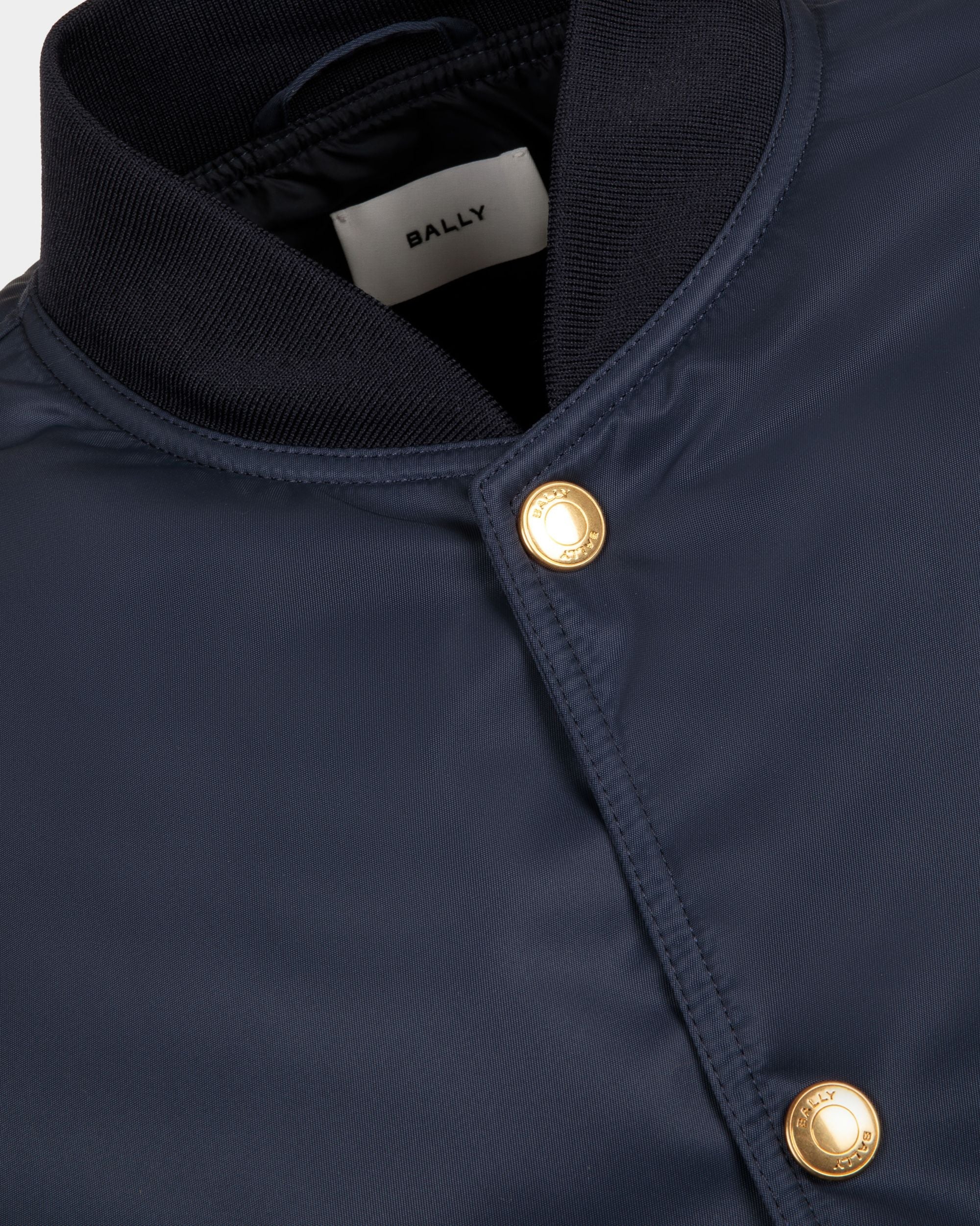 Bally Global - Bómber De Nailon Azul Oscuro - Azul