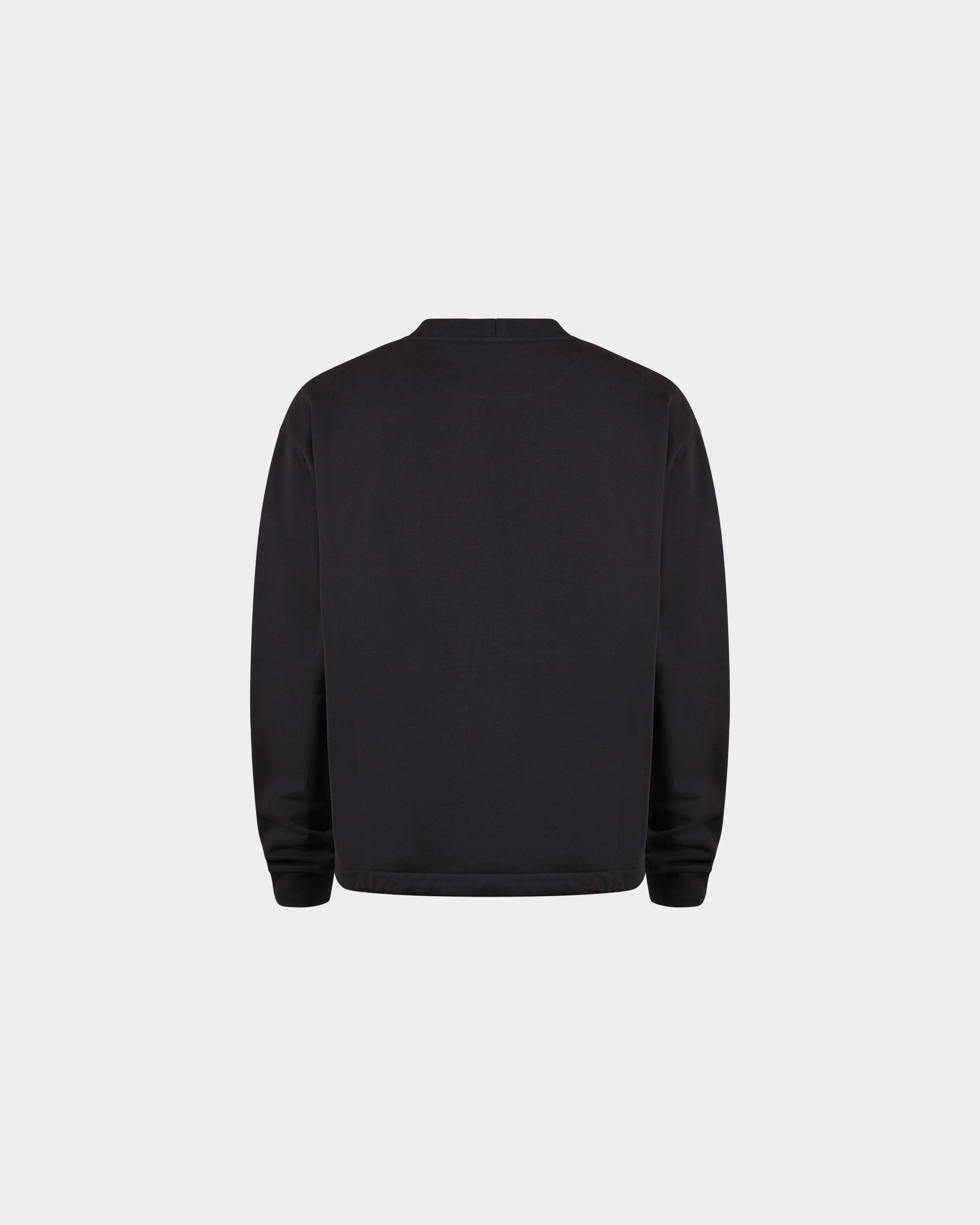 Bally Global - Sweat-Shirt En Coton Bleu Marine - Bleu