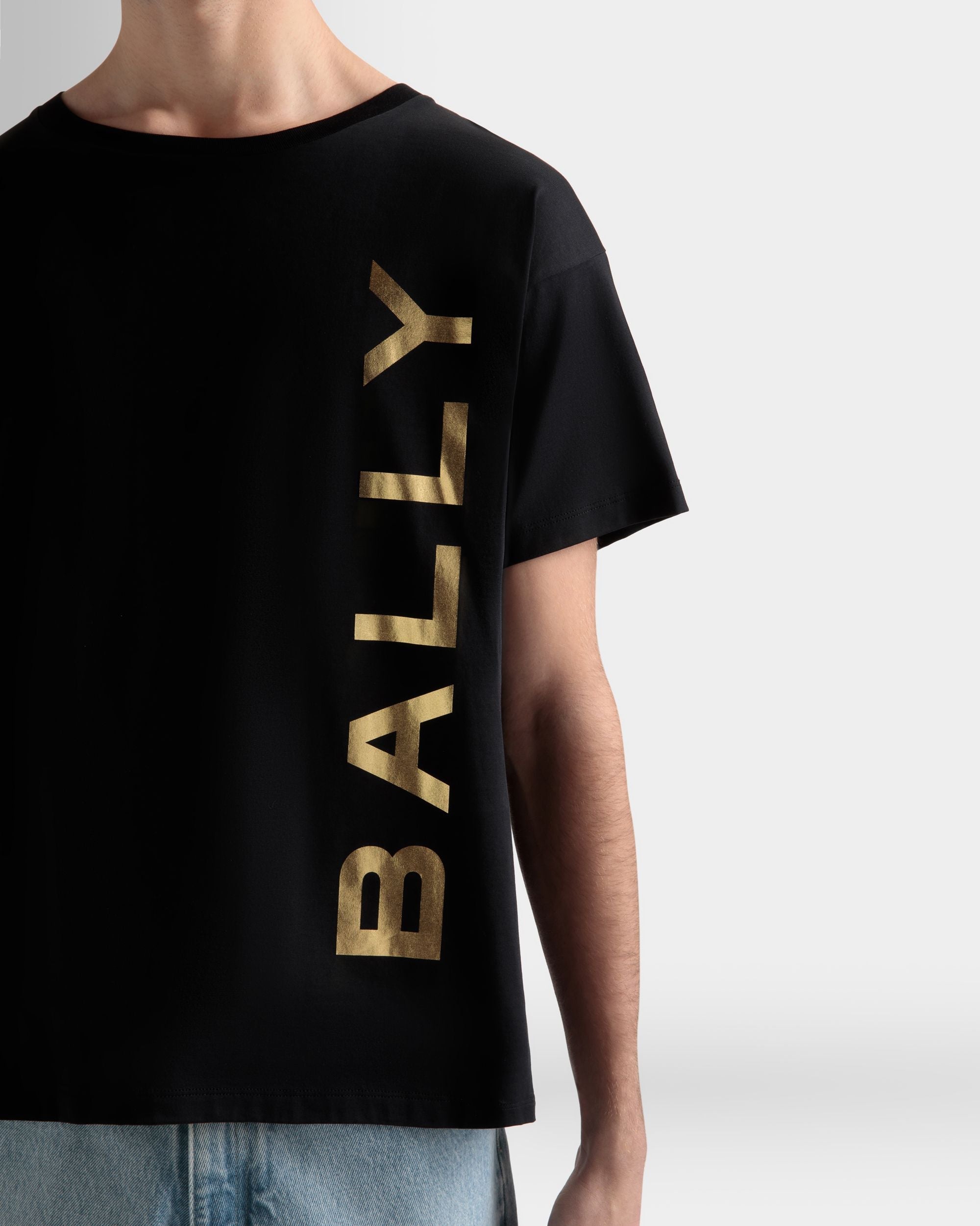Bally Global - T-Shirt En Coton Noir - Noir