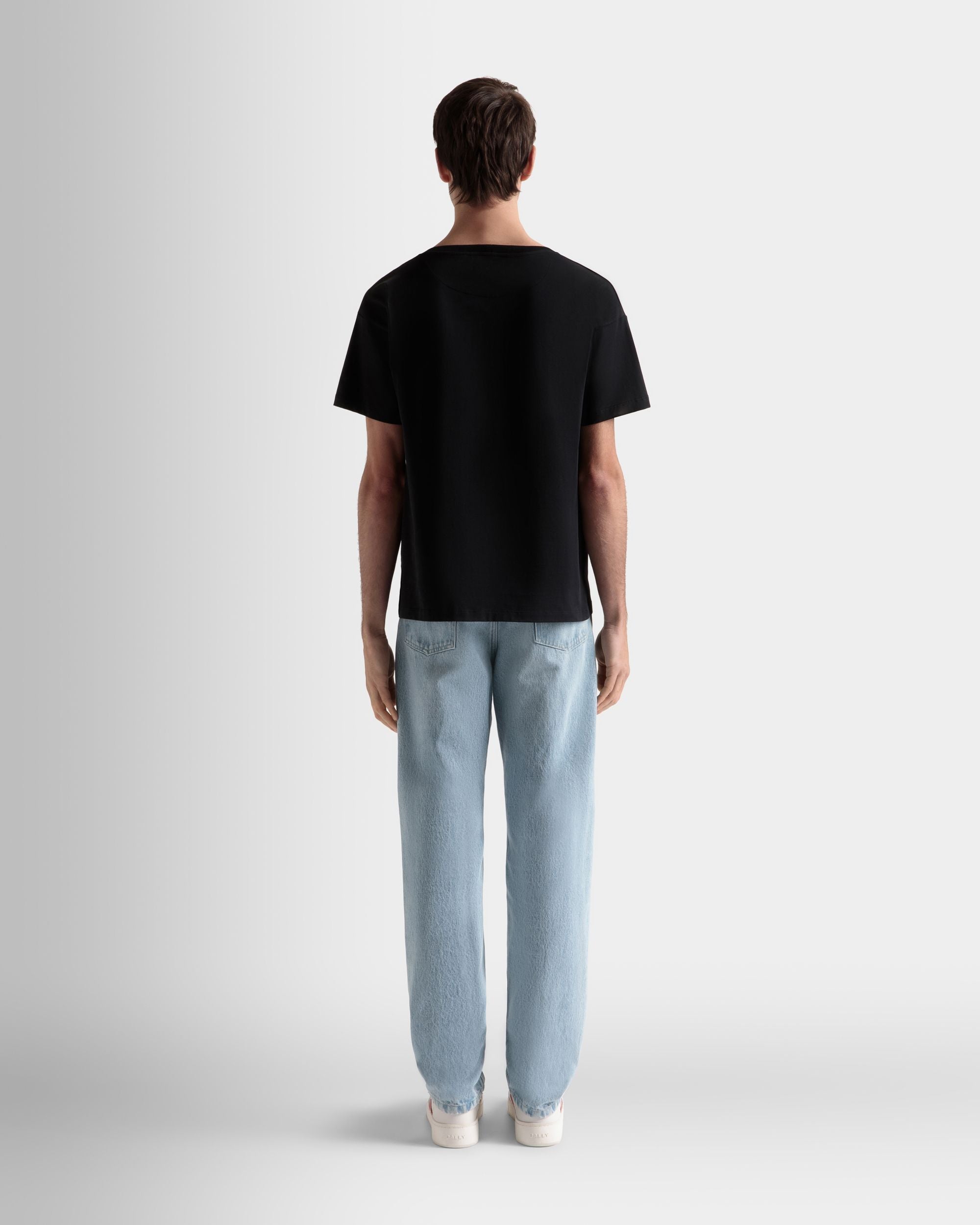 Bally Global - T-Shirt En Coton Noir - Noir