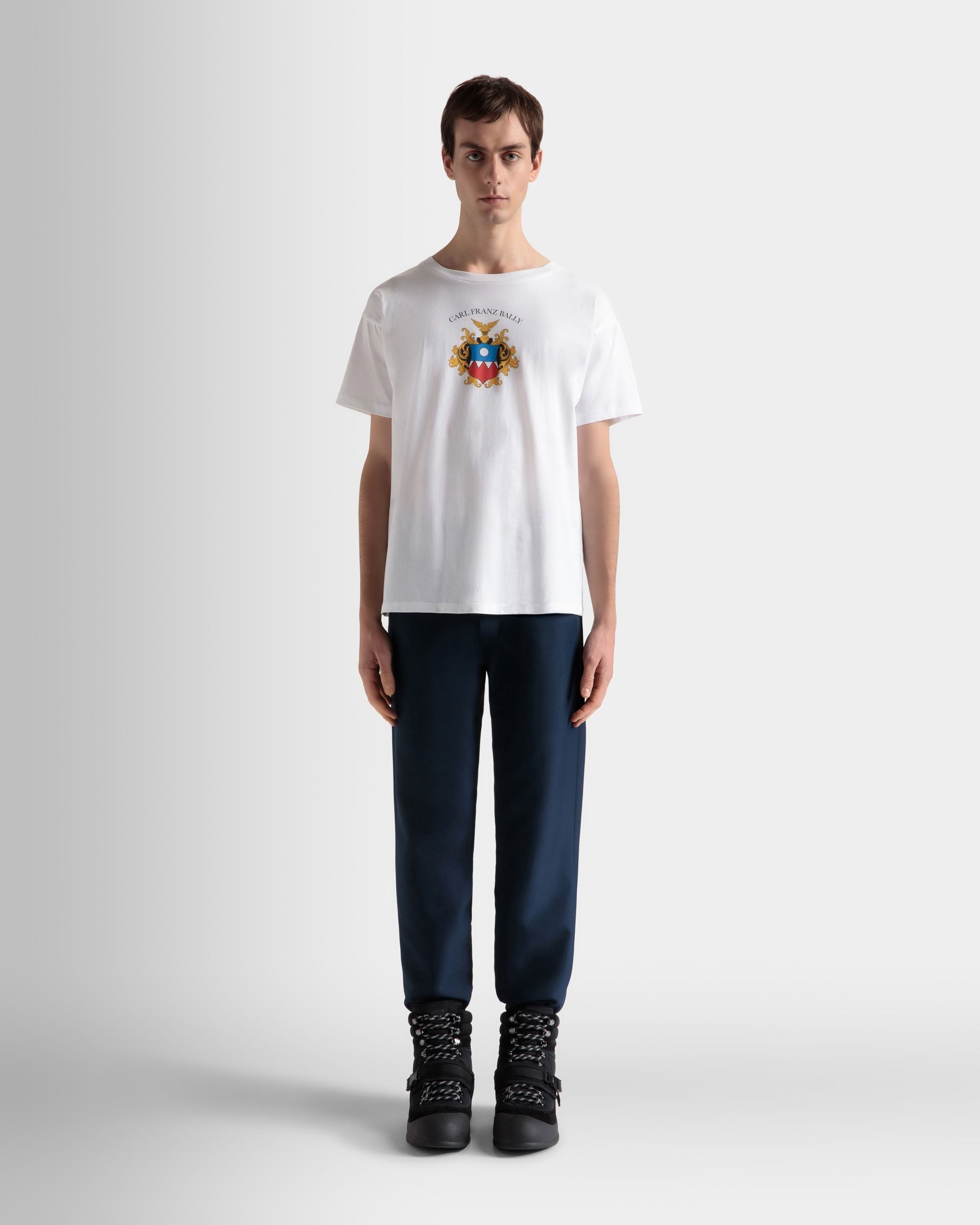 Bally Global - T-Shirt In White Cotton - White