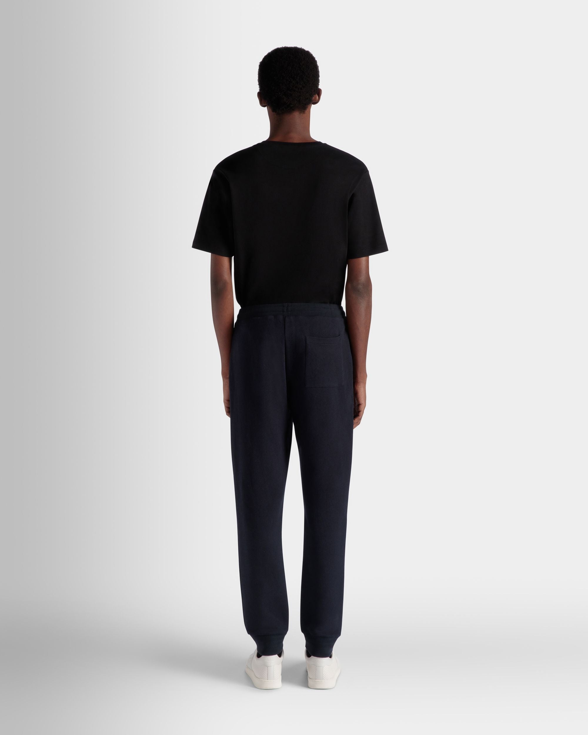 Bally Global - Adrien Brody Travel Collection Sweatpants In Navy Blue Cashmere Blend - Blue