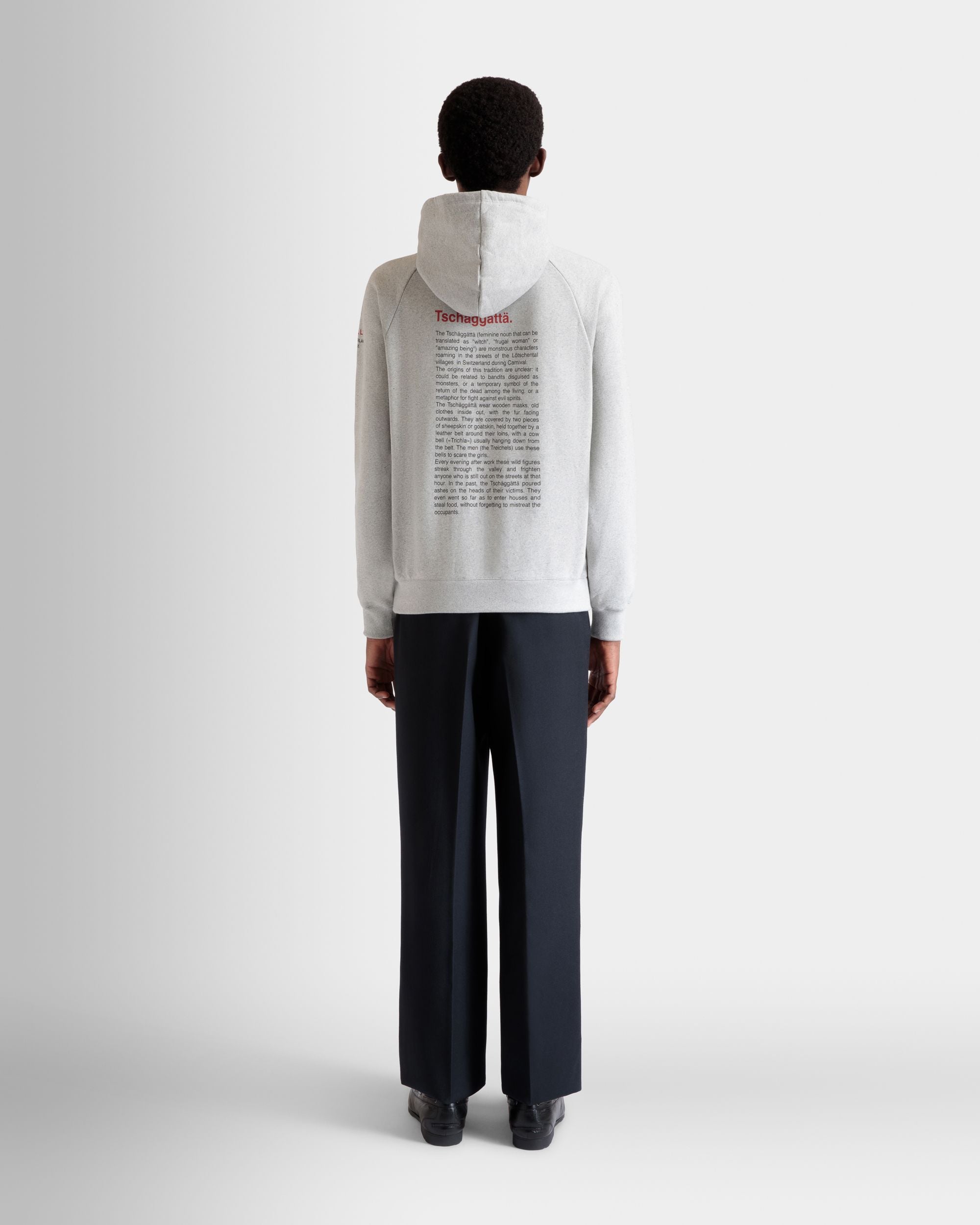 Bally Global - Sudadera Con Capucha De Algodón Grey Melange Con Forest Mask - Gris
