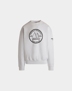 DJ Leo Mas x Bally Crewneck Sweatshirt in White Cotton