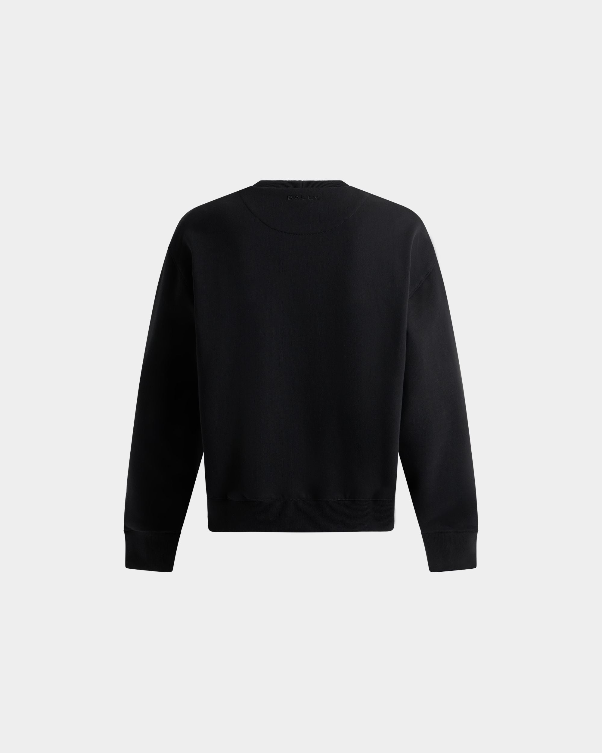 Bally Global - Crewneck Sweatshirt in Black Cotton With a Comics Graphic - Black