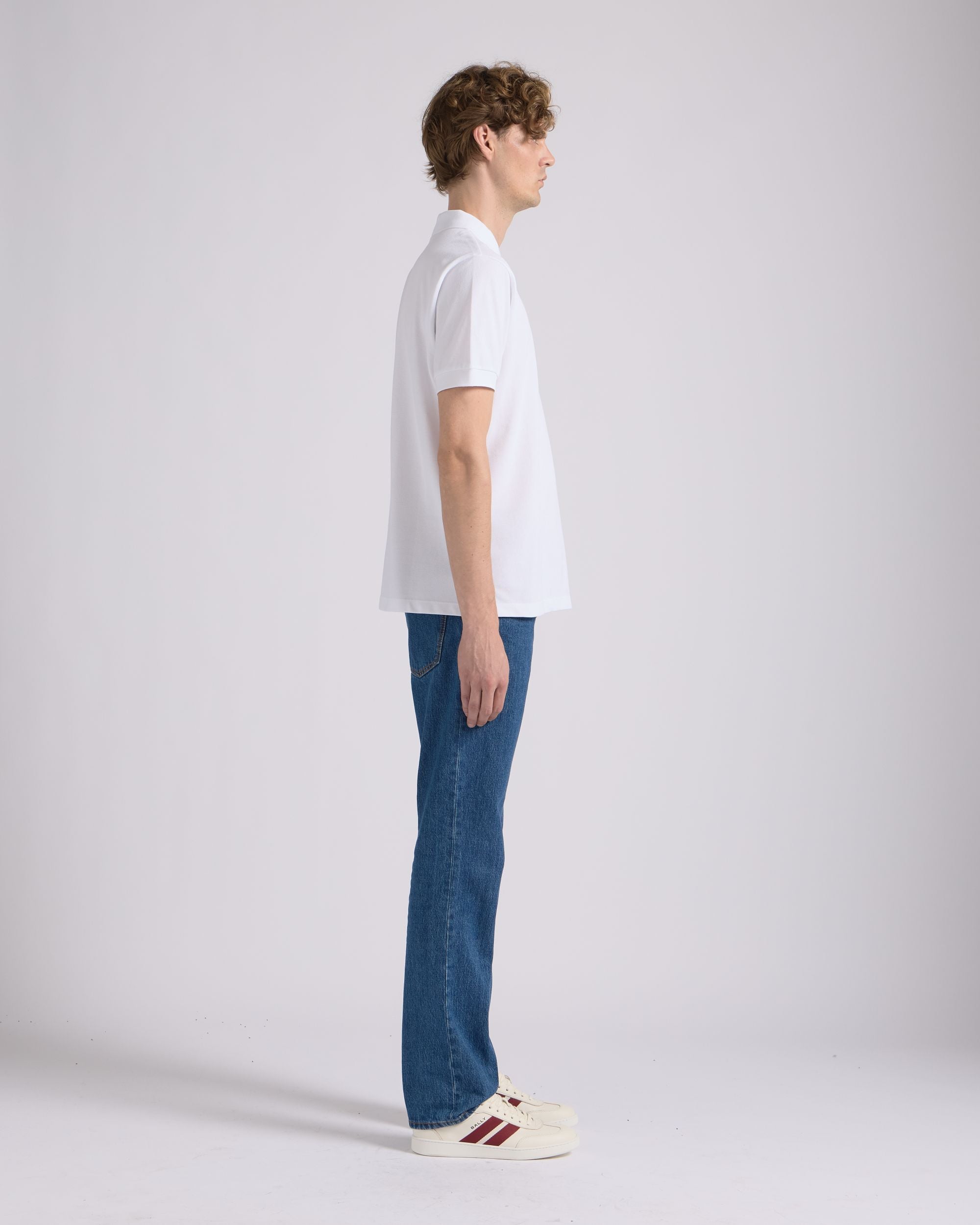 Bally Global - Polo En Coton Blanc Avec Logo Floral - Blanc