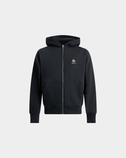 Sudadera De Algodón Navy Blue Con Capucha Y Escudo Bally Crest