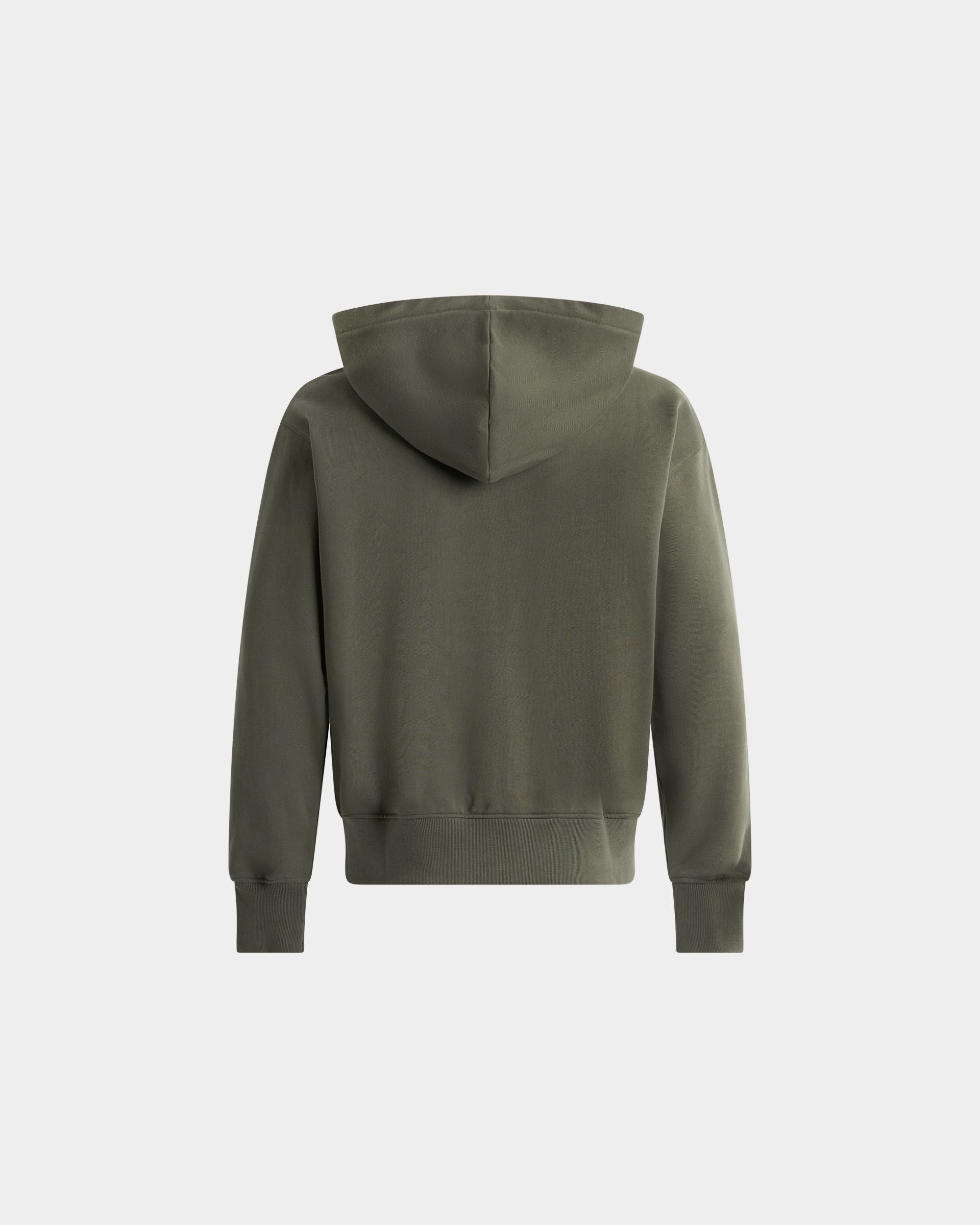Bally Global - Sudadera De Algodón Military Green Con Capucha Y Escudo Bally Crest - Verde