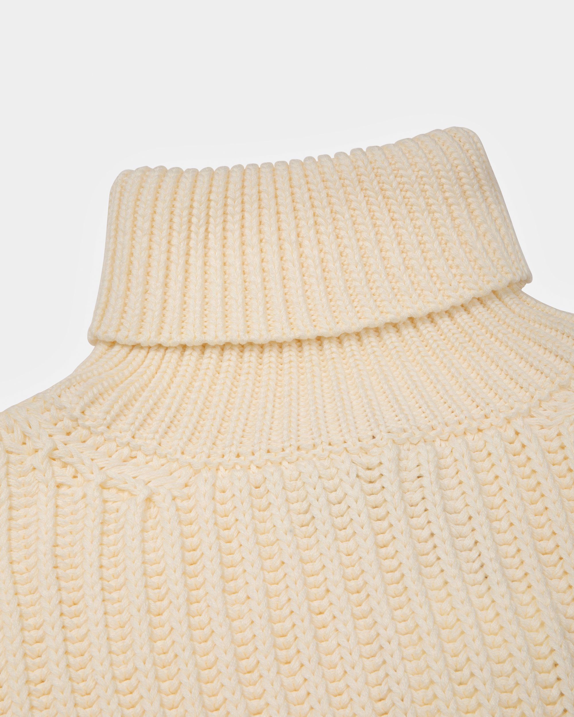 Bally Global - Knitted Roll Neck - Blanc
