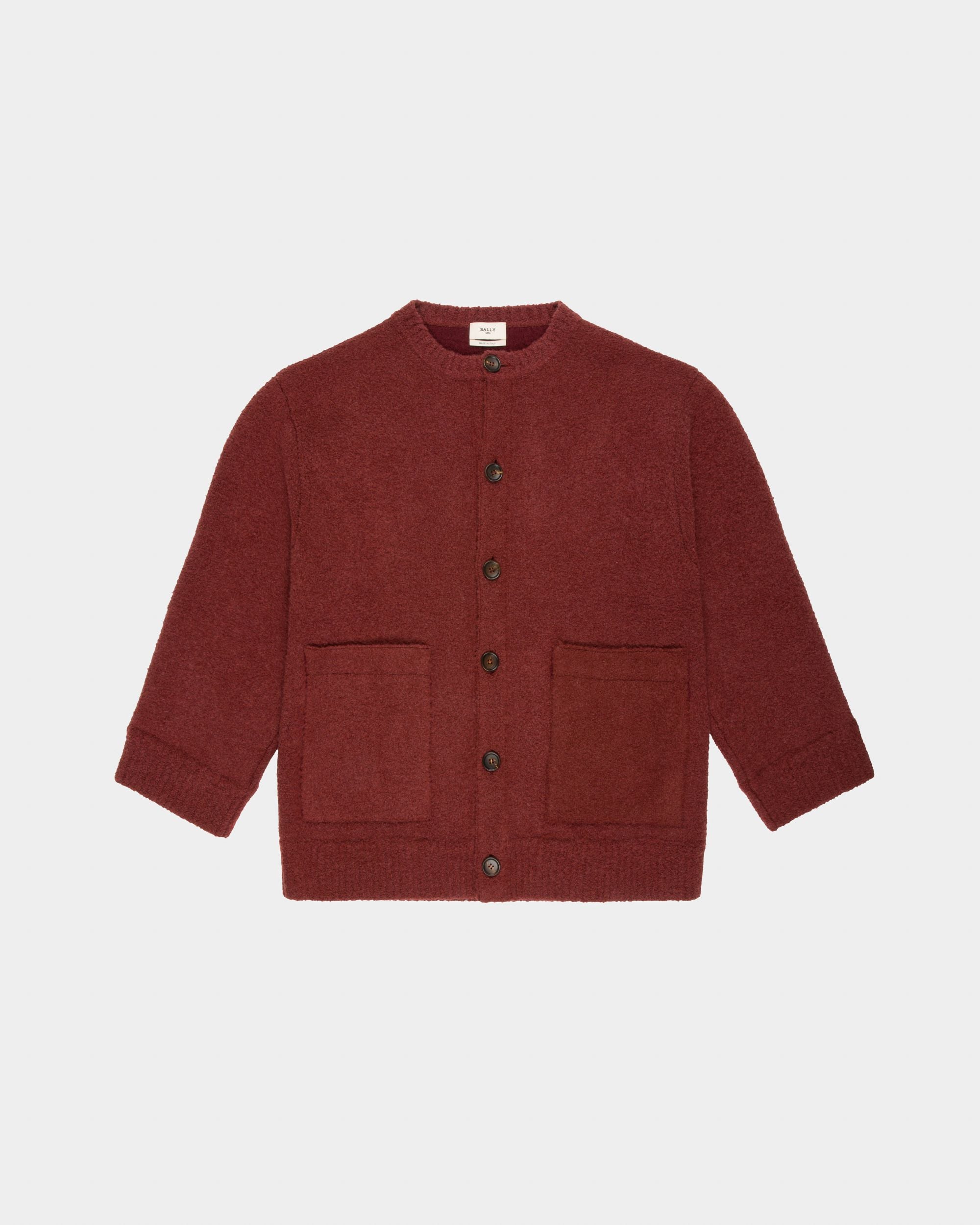Bally Global - Wool Mix Cardigan In Heritage Red - Red