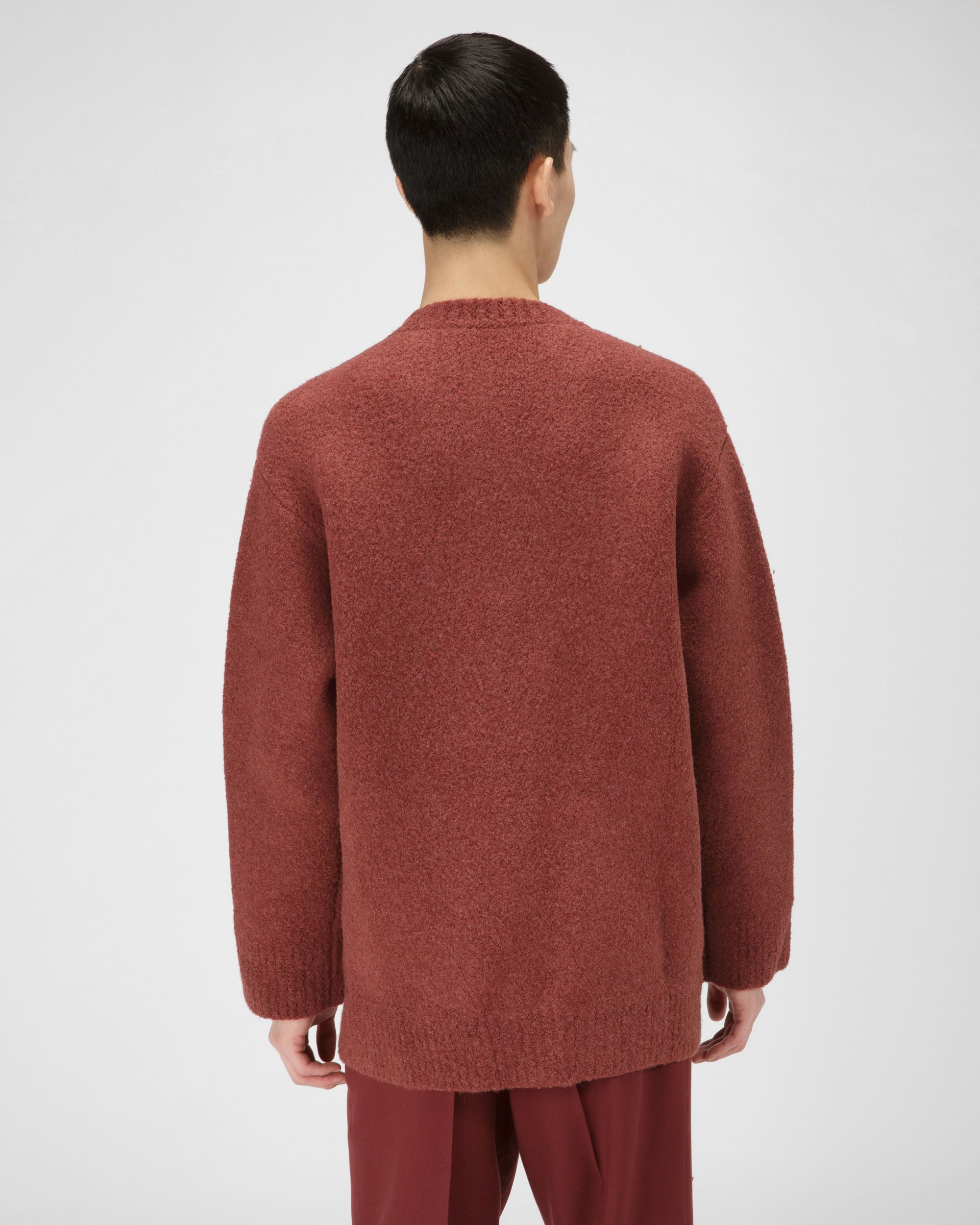 Bally Global - Wool Mix Cardigan In Heritage Red - Red