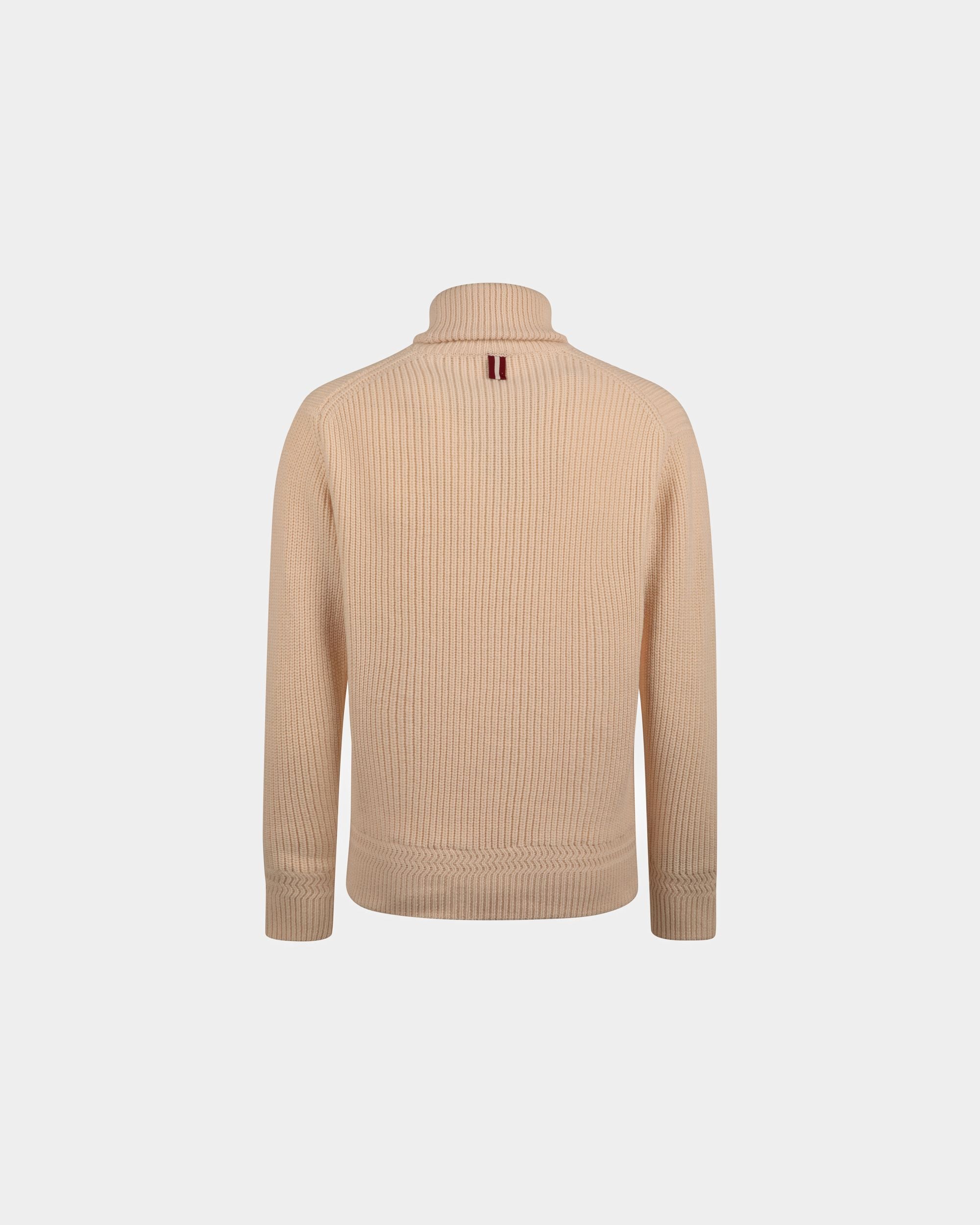 Bally Global - Pull À Col Roulé En Laine Beige - Beige