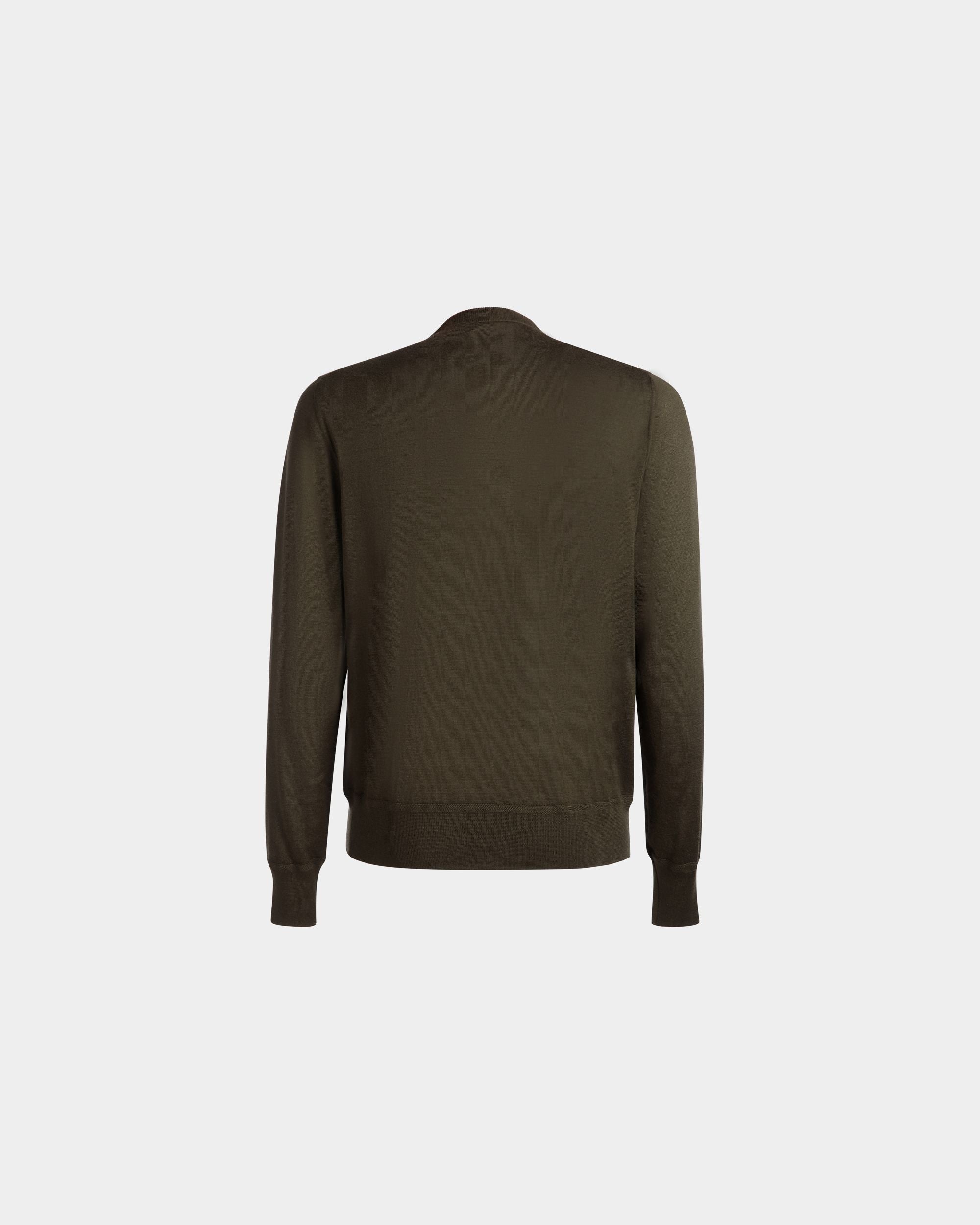Bally Global - Jersey De Cuello Redondo Adrien Brody Travel Collection De Cachemira Military Green - Verde
