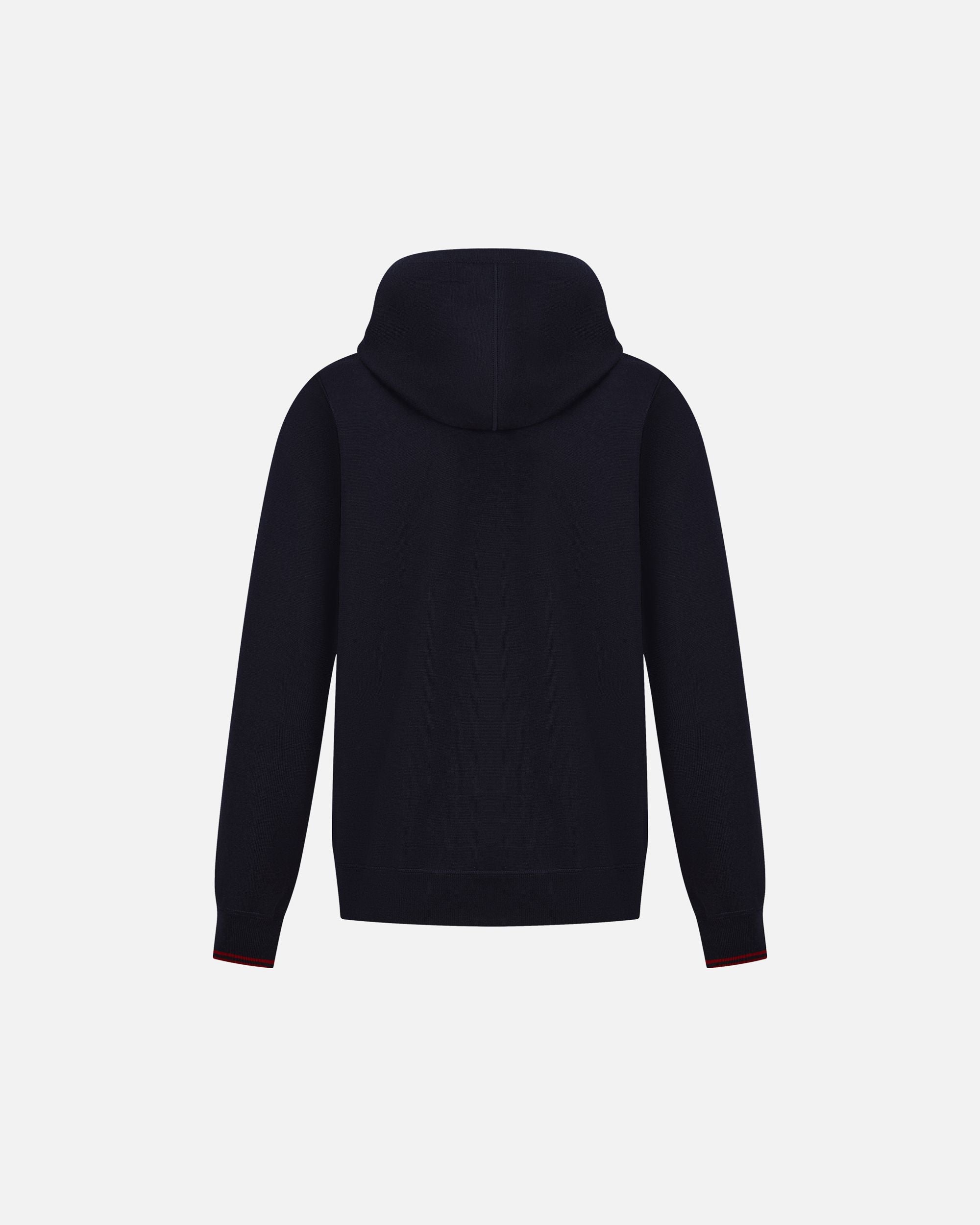 Bally Global - Sudadera Con Capucha De Lana Navy Blue - Azul