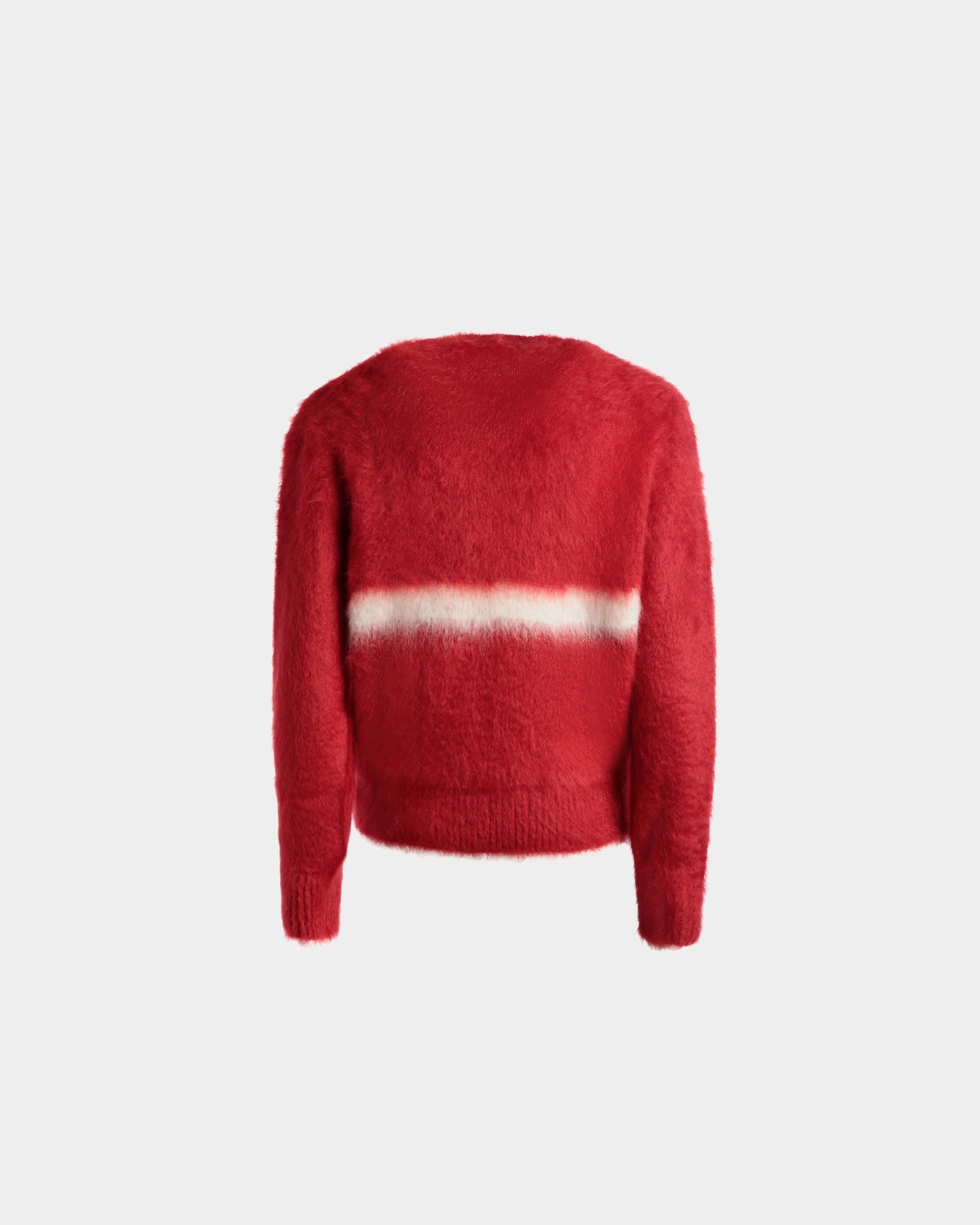 Bally Global - Jersey De Cuello Redondo De Mohair Y Seda Color Rojo - Rojo