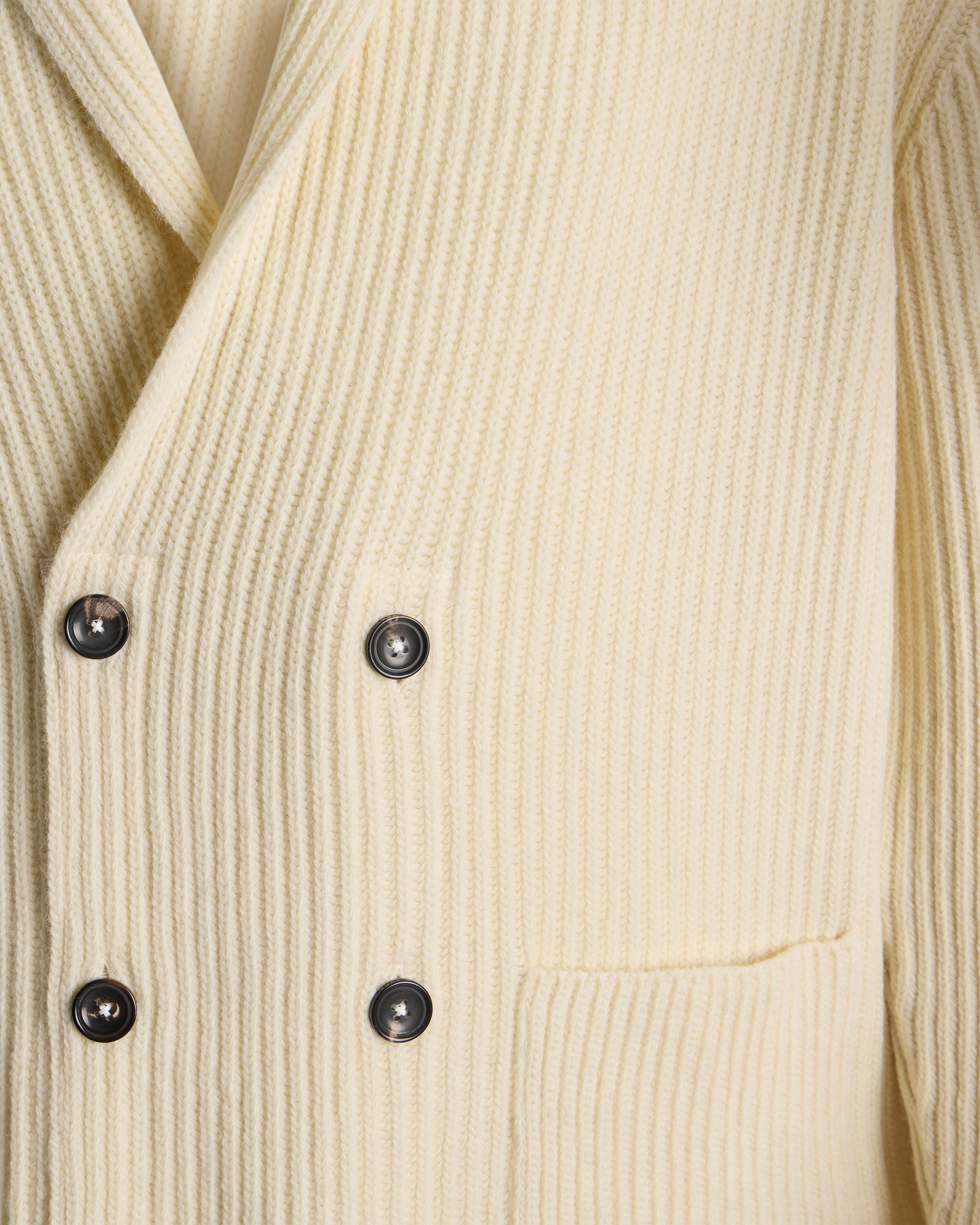 Bally Global - Cardigan in Ivory Wool - White