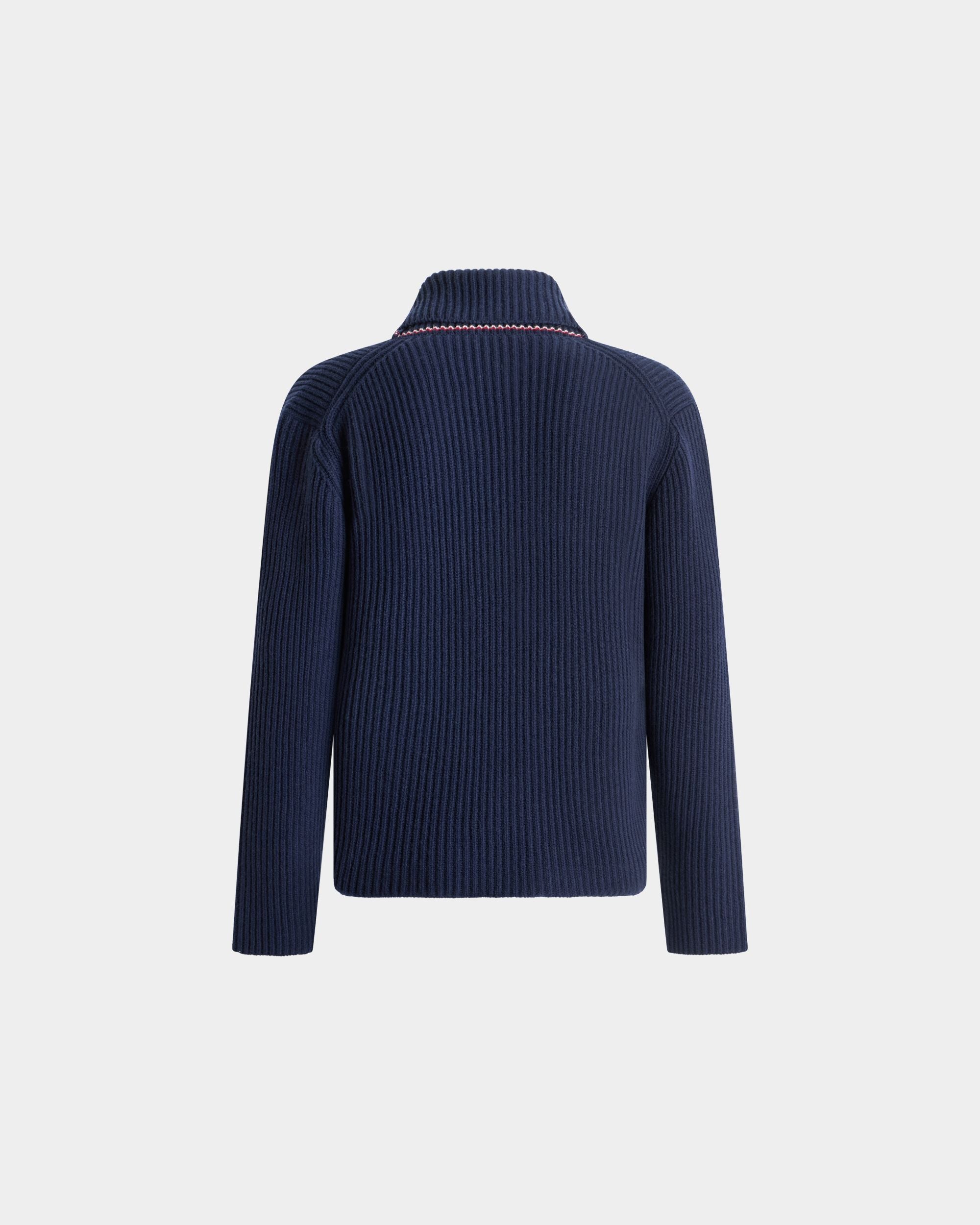 Bally Global - Cárdigan De Lana Navy Blue - Azul
