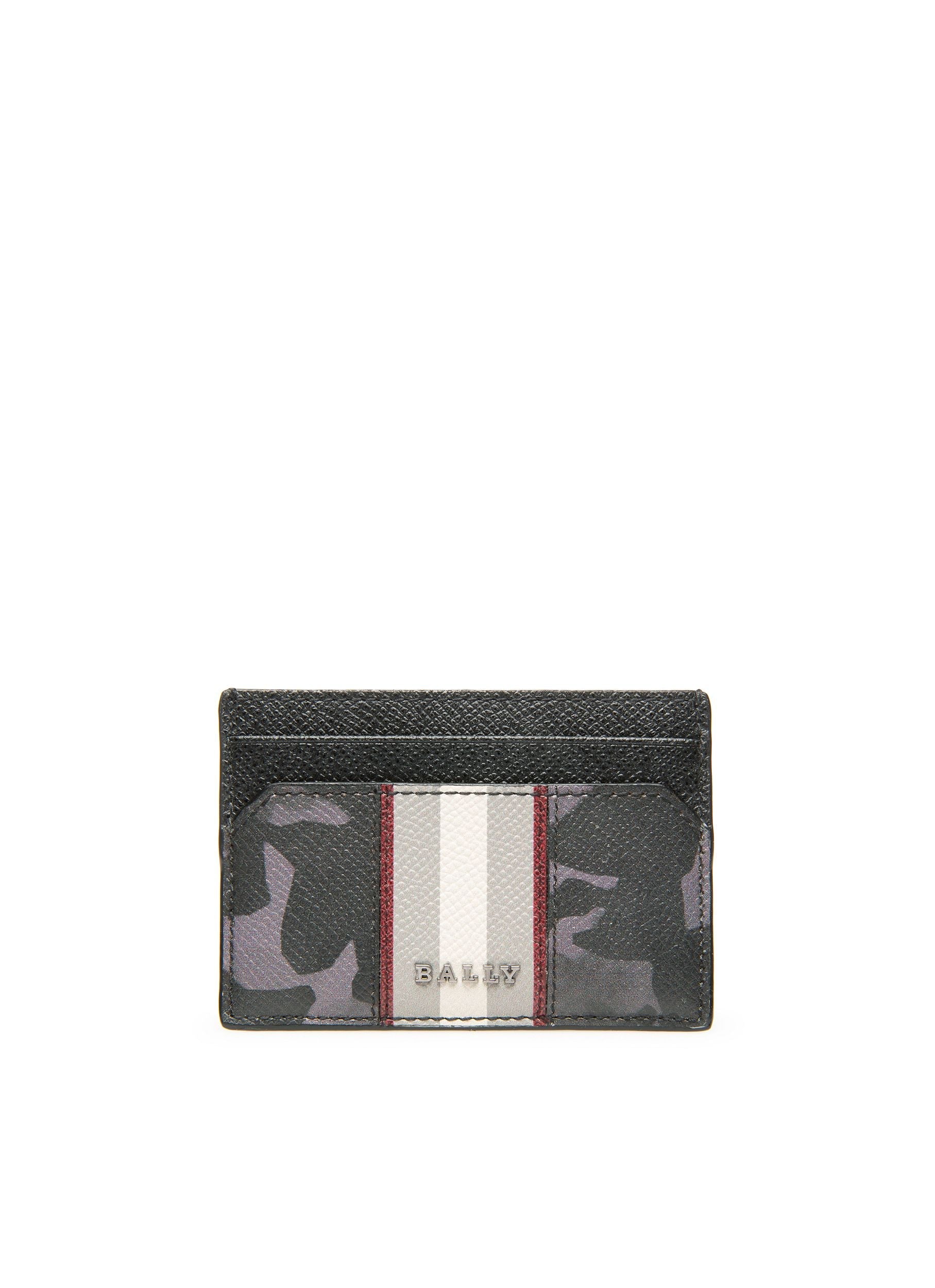 Bally Global - Bhar Leather Card Holder In Black - Black