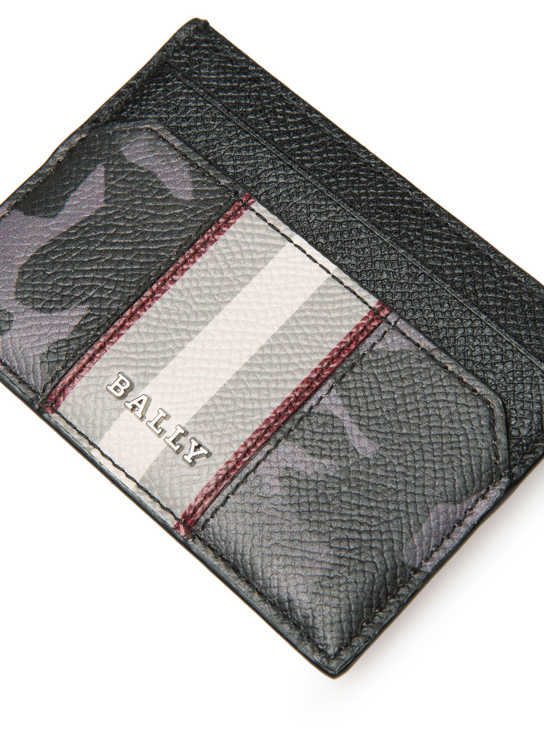 Bally Global - Bhar Leather Card Holder In Black - Black