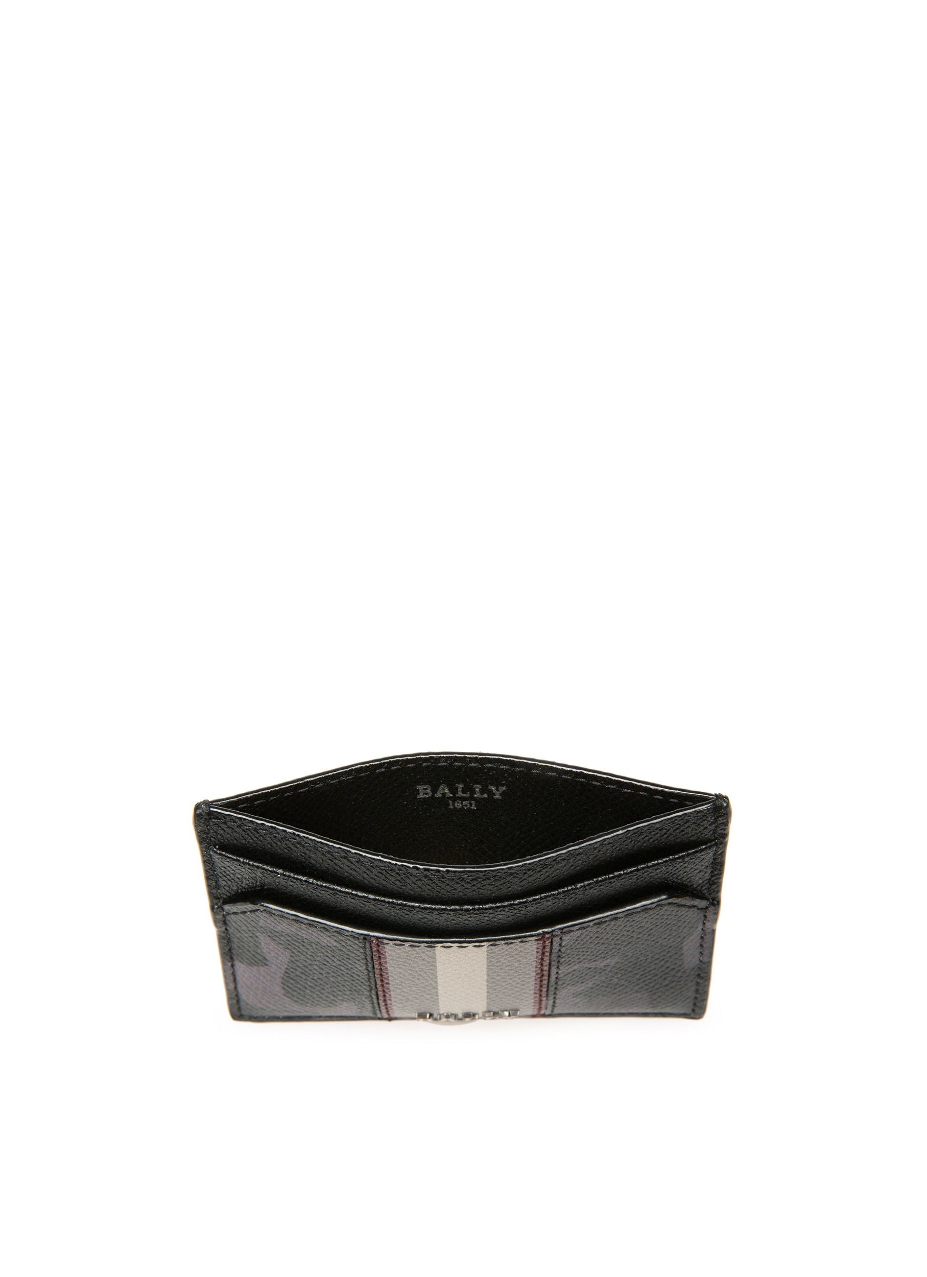 Bally Global - Bhar Leather Card Holder In Black - Black